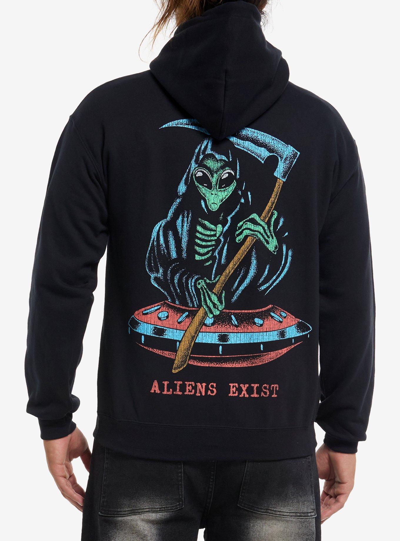 Blink-182 Aliens Exist Hoodie, BLACK, alternate