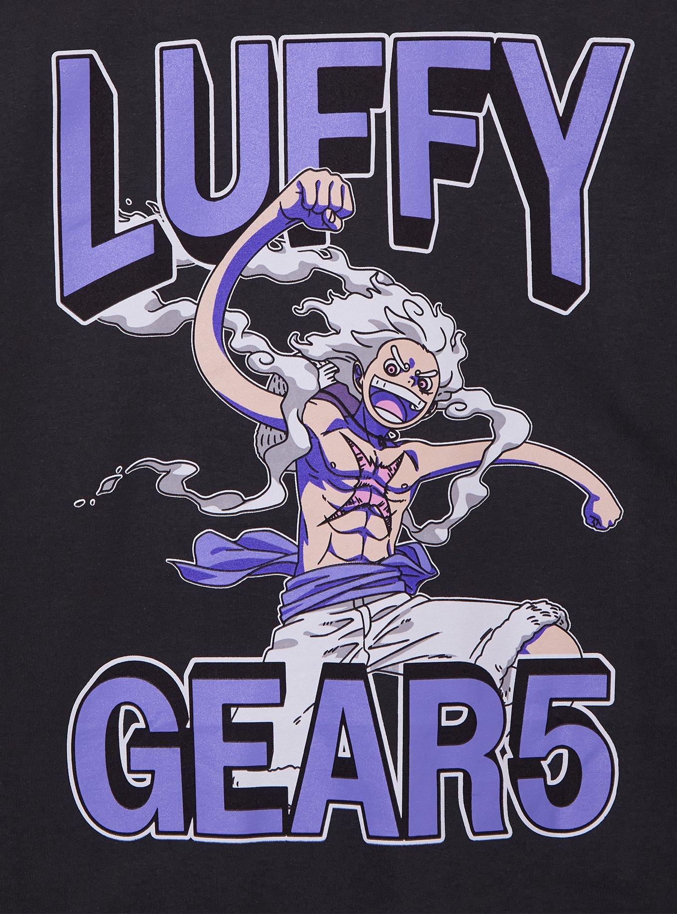One Piece Monkey D. Luffy Gear 5 T-Shirt - BoxLunch Exclusive, BLACK, alternate