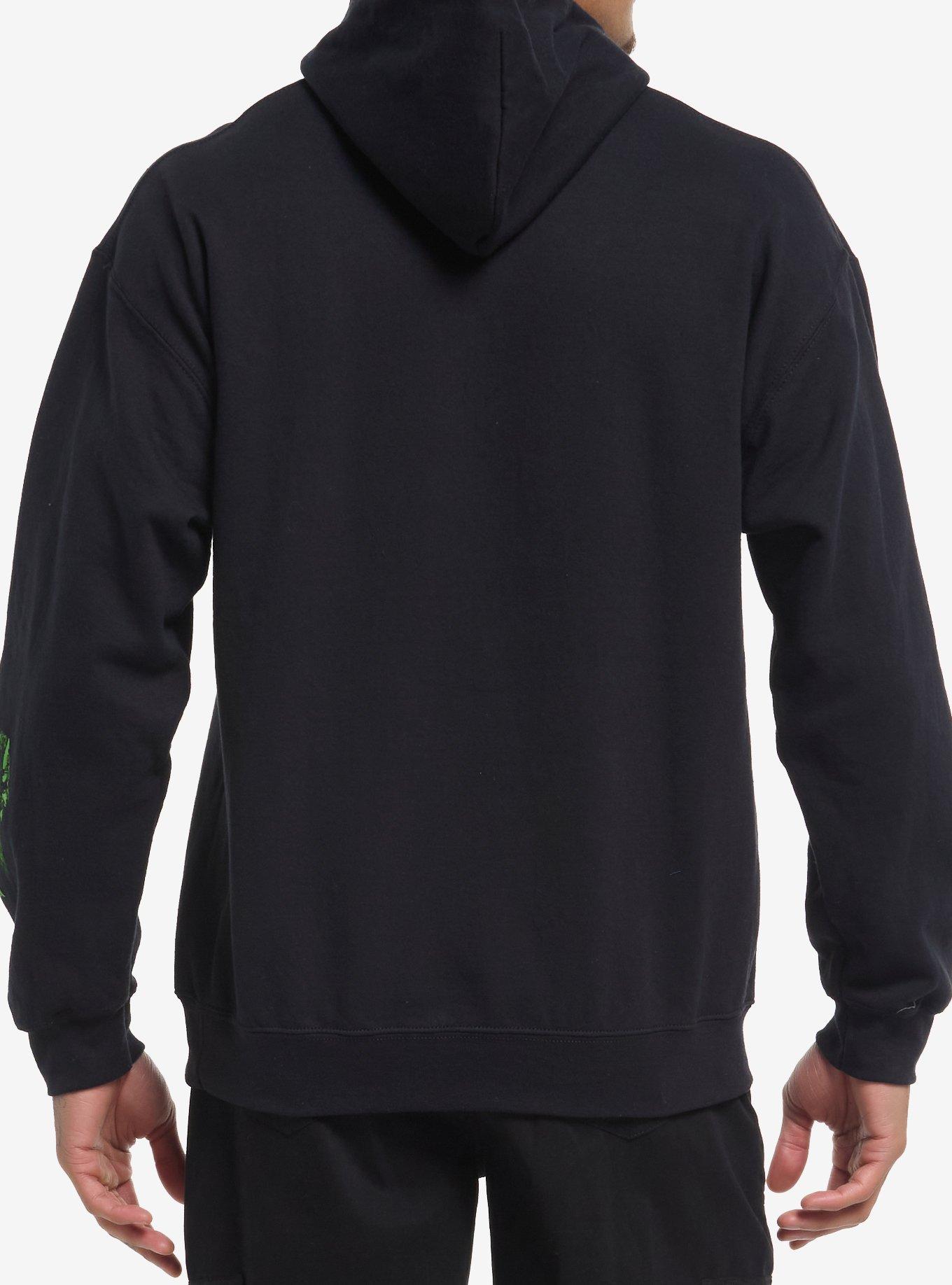 Misfits Decaying Skull Hoodie, BLACK, alternate