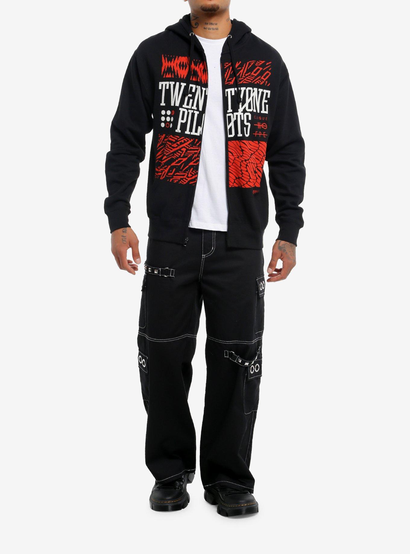 Twenty One Pilots Blurryface Symbols Hoodie, BLACK, alternate