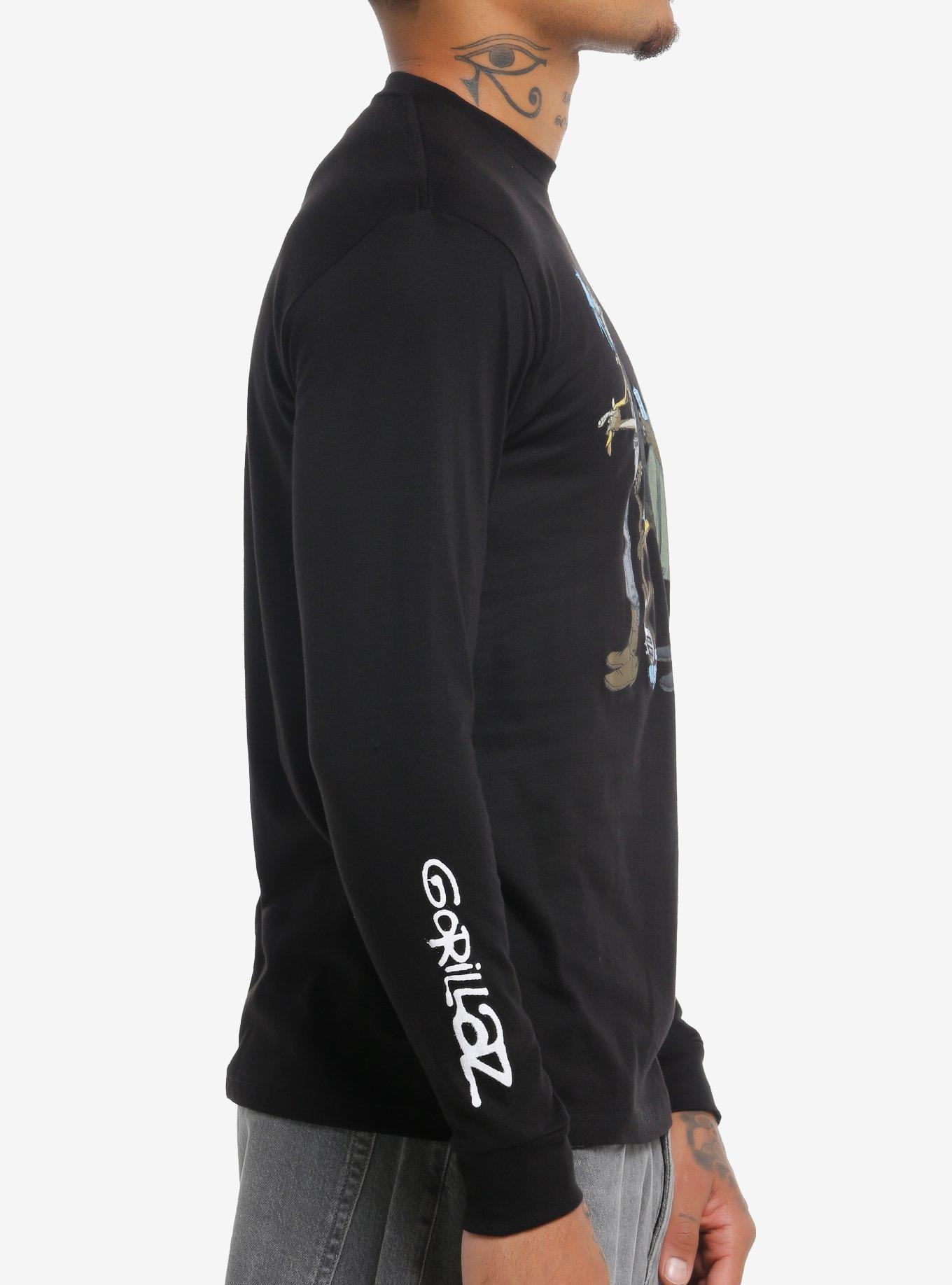 Gorillaz Member Lineup Long-Sleeve T-Shirt, BLACK, alternate