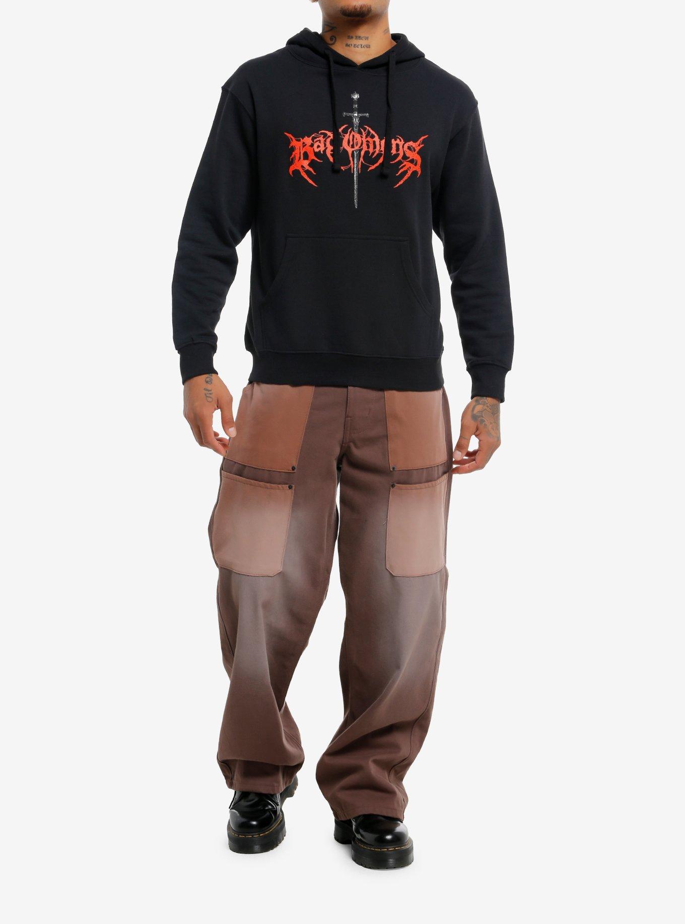 Bad Omens Swords Hoodie, BLACK, alternate