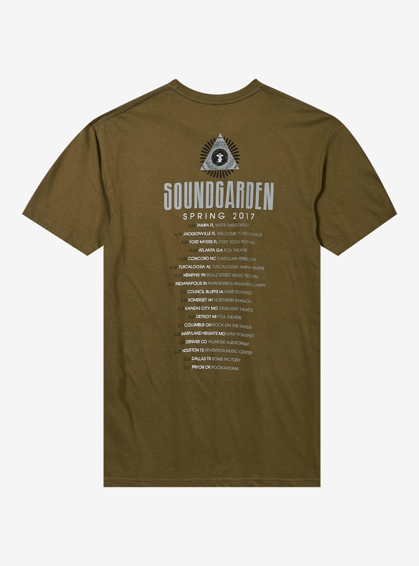 Soundgarden 2017 Tour Green T-Shirt, , hi-res