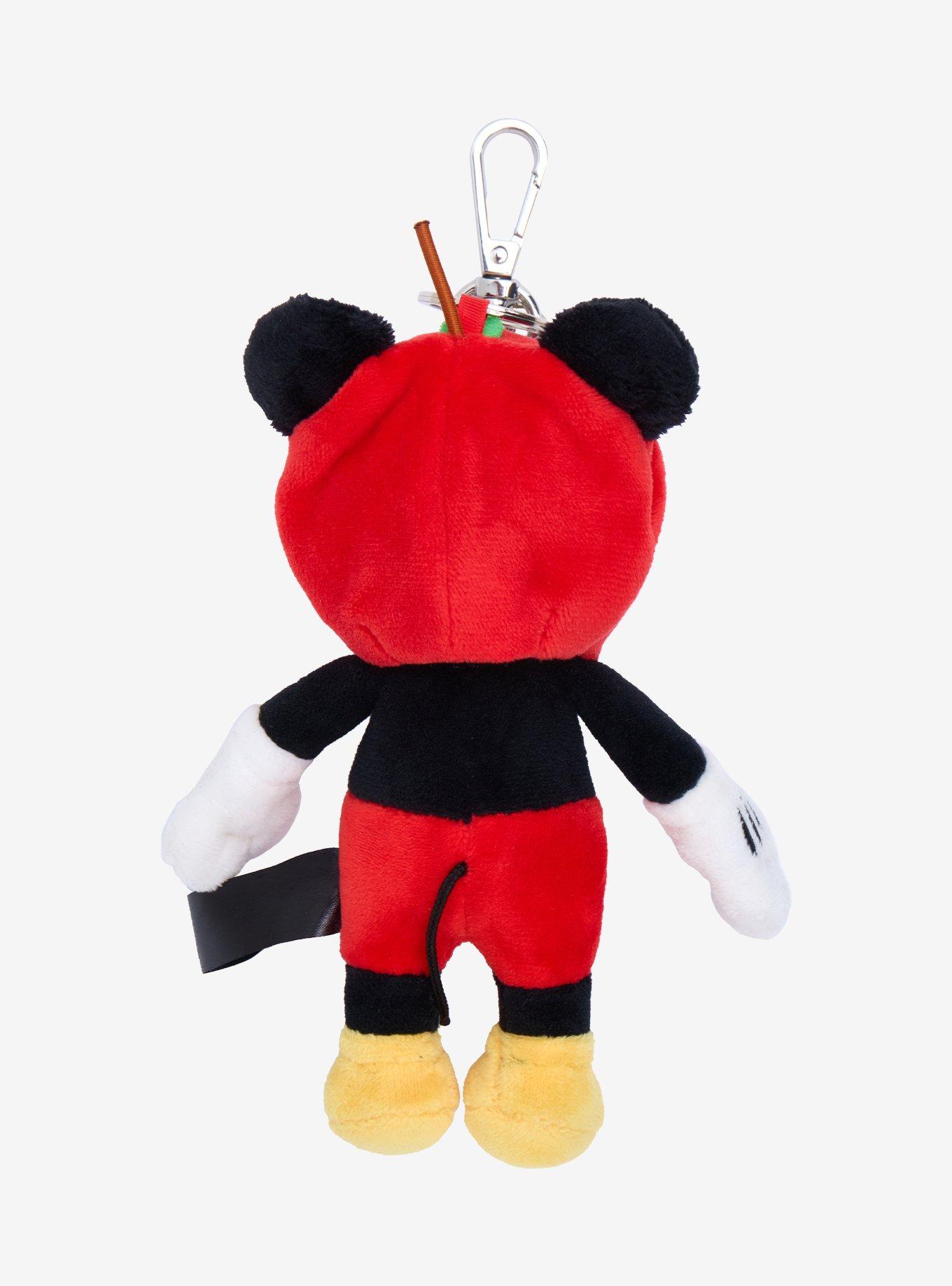 Disney Mickey Mouse Apple Hat Plush Keychain - BoxLunch Exclusive, , alternate