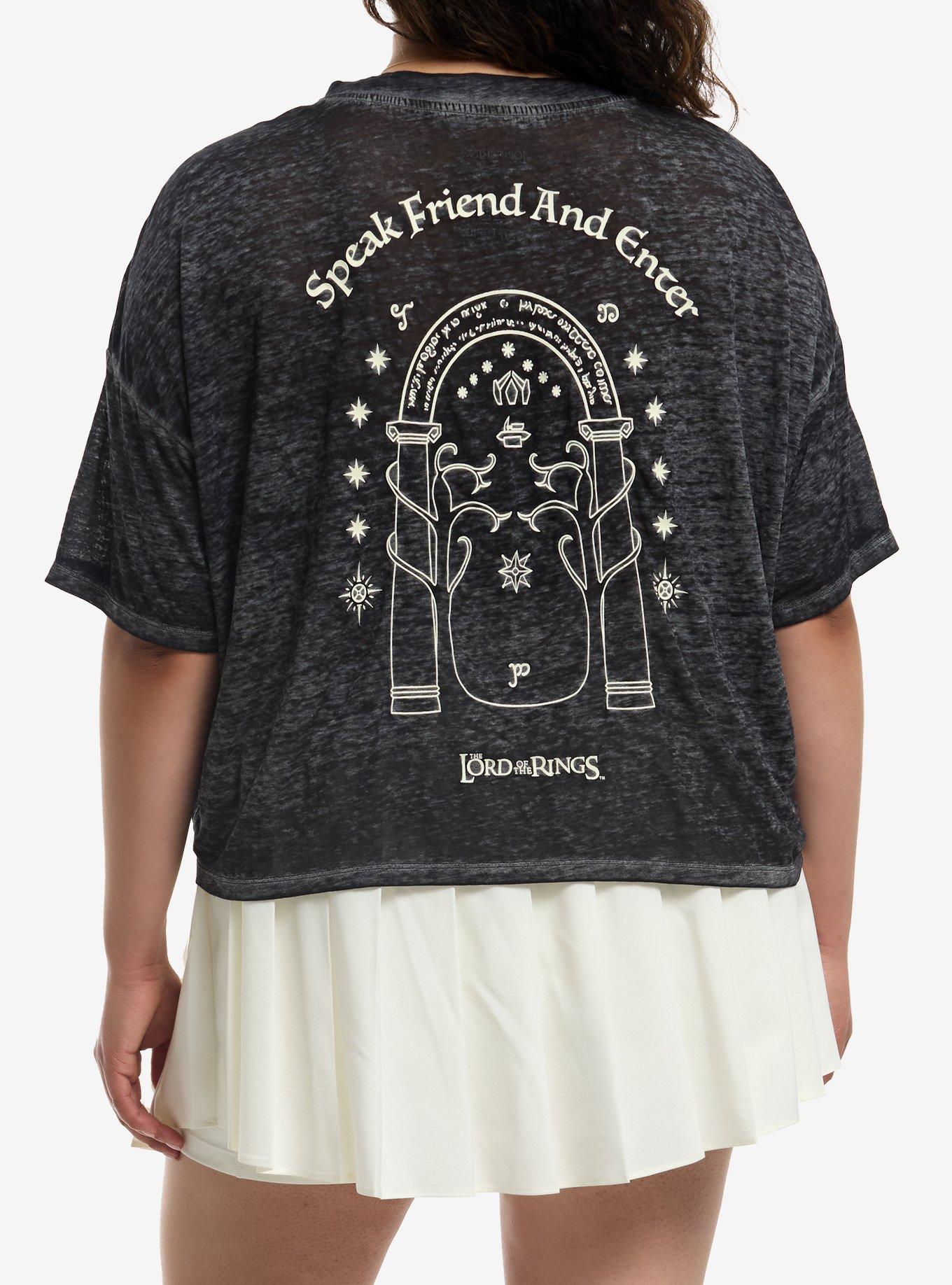 The Lord Of The Rings Doors Of Durin Girls Burnout T-Shirt Plus Size, , hi-res