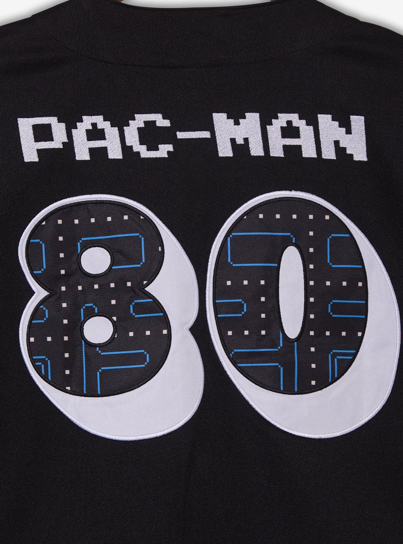 PAC-MAN Retro Baseball Jersey &mdash; BoxLunch Exclusive, BLACK, alternate