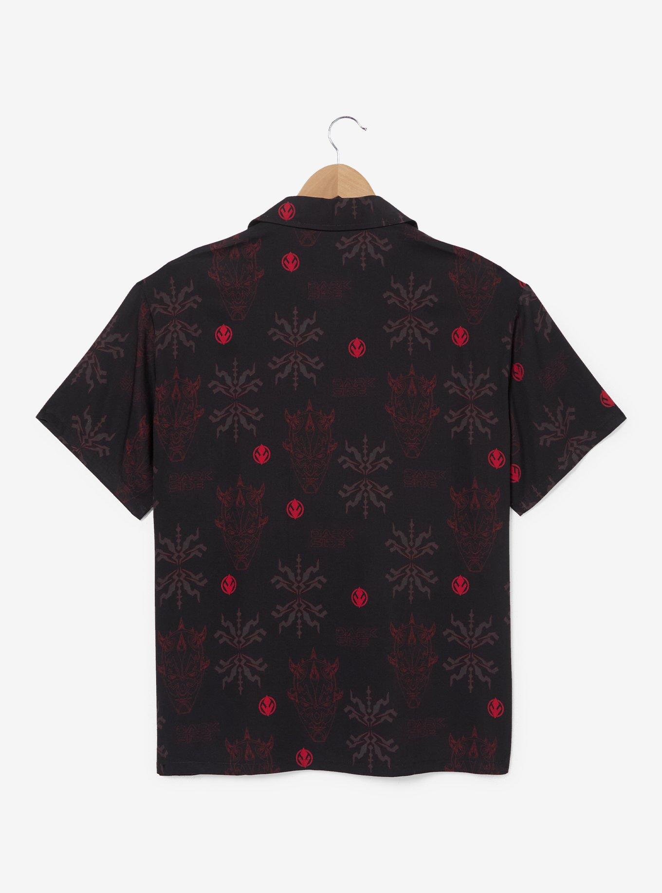 Star Wars Darth Maul Allover Print Woven Button-Up - BoxLunch Exclusive, , hi-res