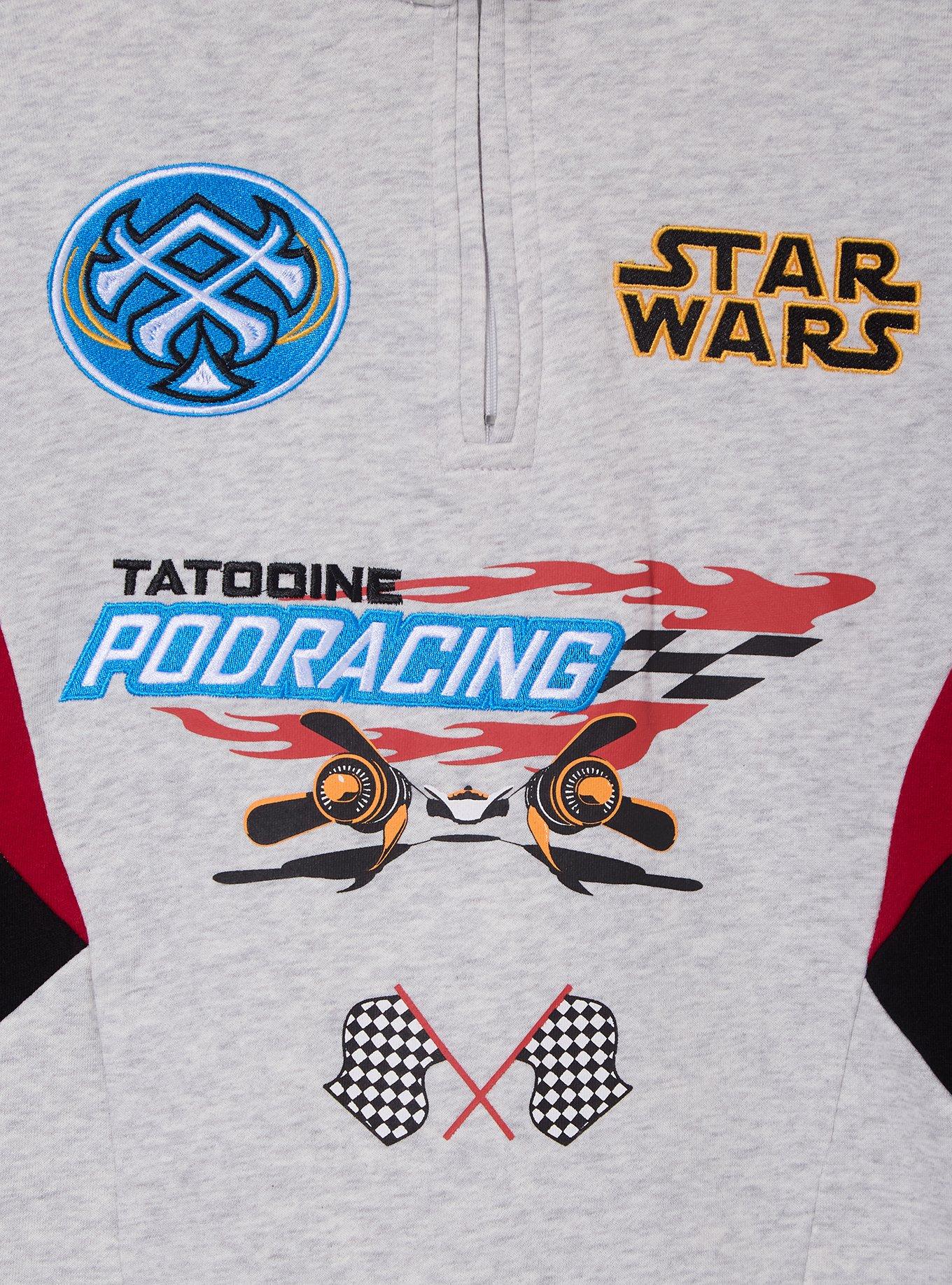 Star Wars Tatooine Podracing Quarter Zip Crewneck - BoxLunch Exclusive, , hi-res