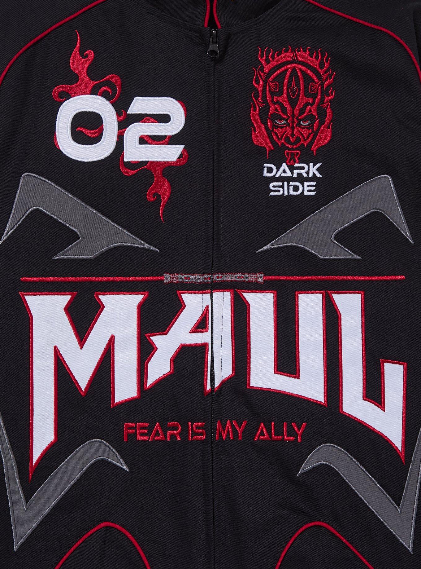 Star Wars Darth Maul Embroidered Moto Jacket - BoxLunch Exclusive, BLACK, alternate