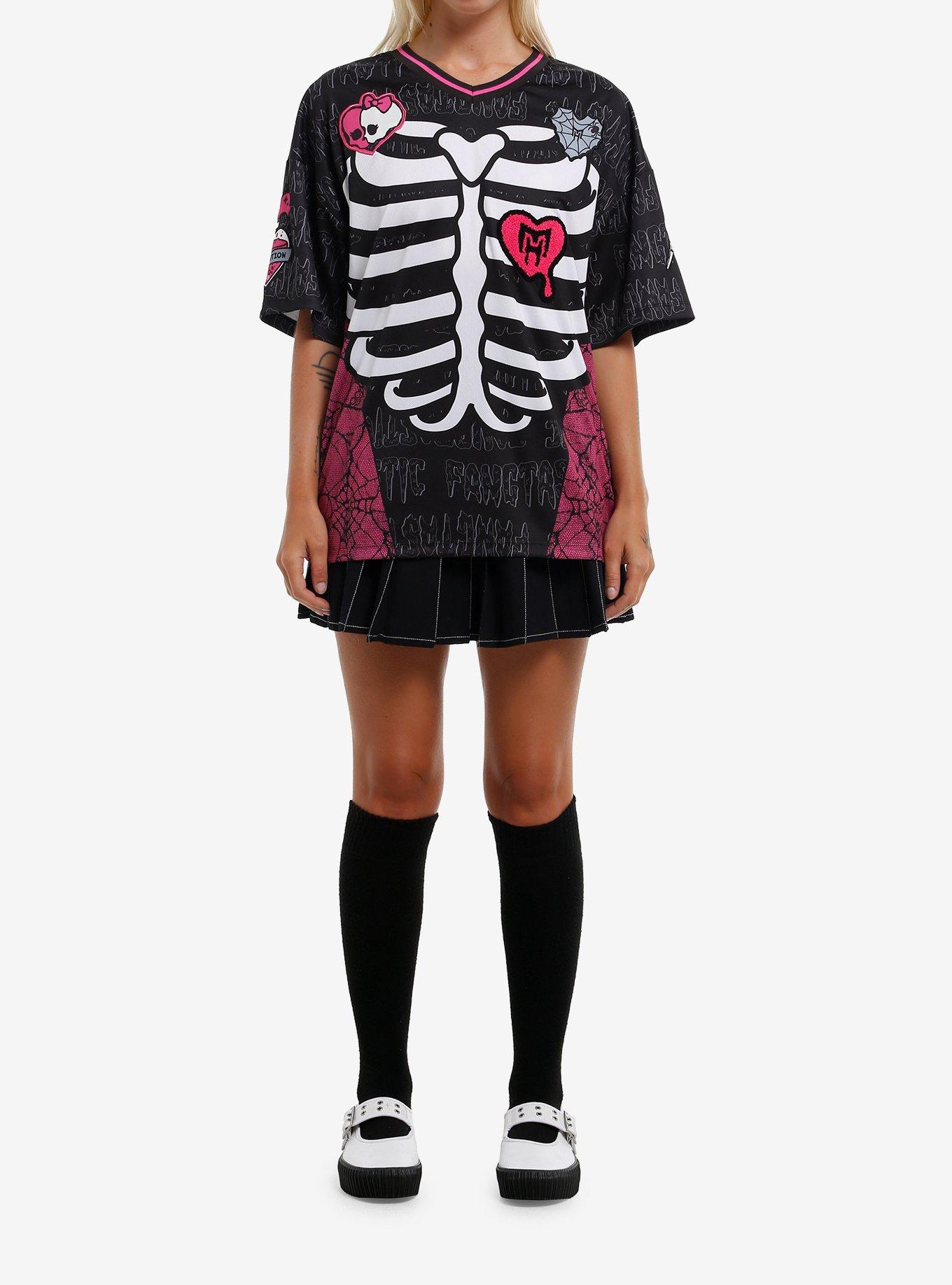 Monster High Rib Cage Patch Girls Jersey, PINK, alternate