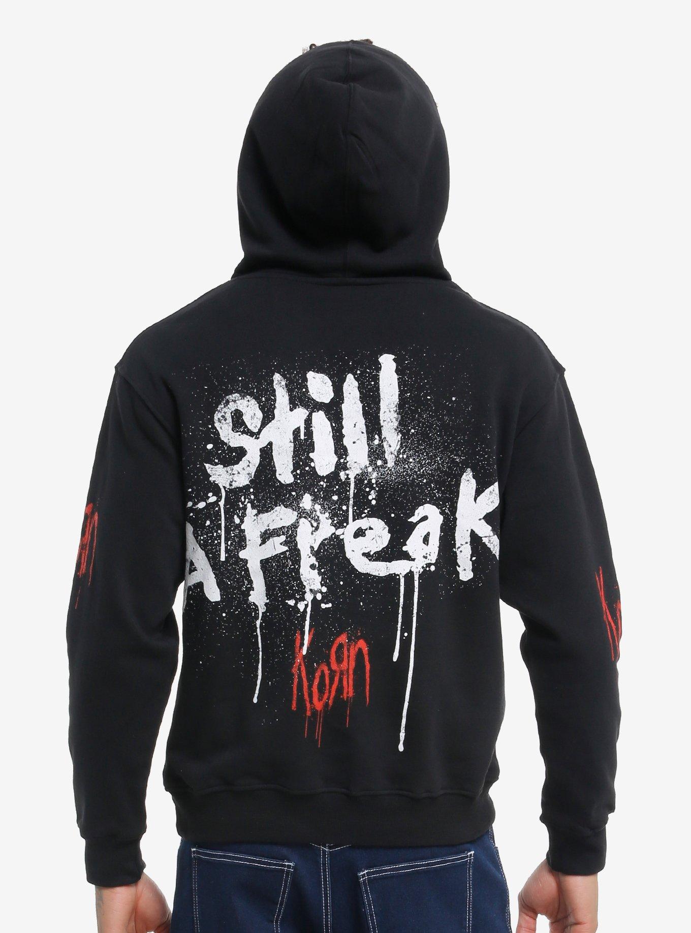 Korn Still A Freak Drip Text Hoodie, , hi-res