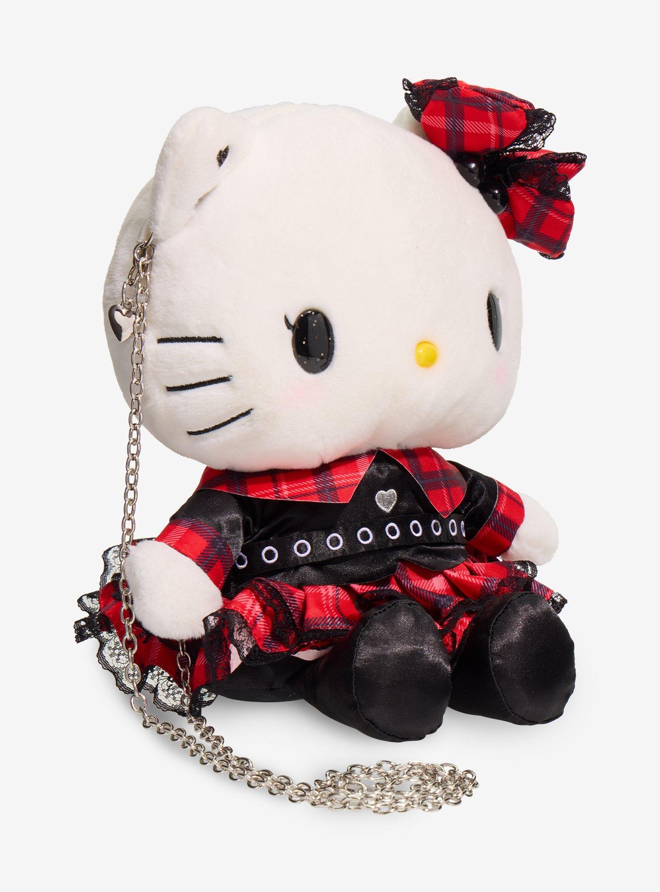 Sanrio Japan Originals Hello Kitty Plaid Plush Crossbody Bag, , hi-res