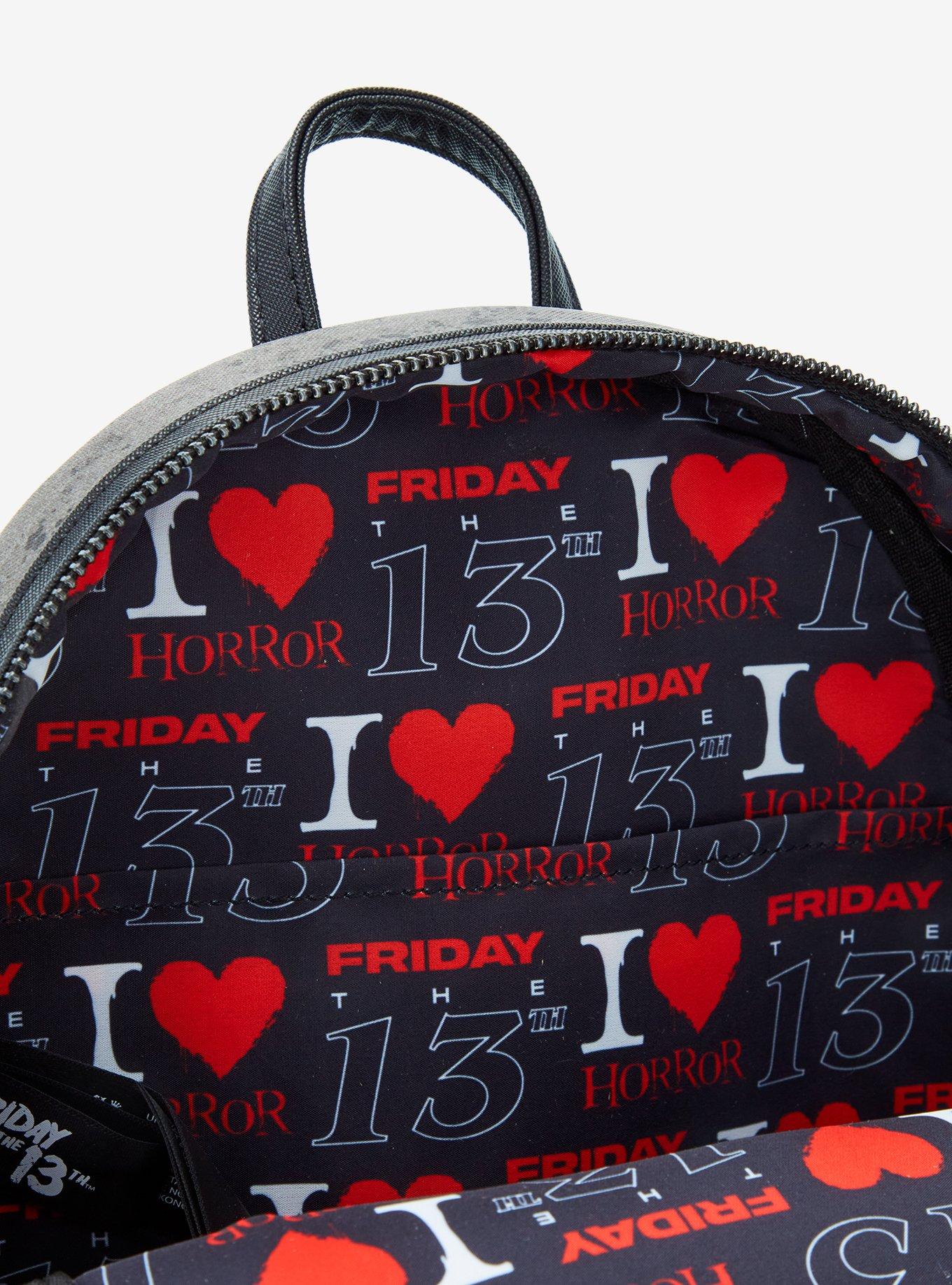 Loungefly Friday The 13th Jason's Mask Mini Backpack, , alternate