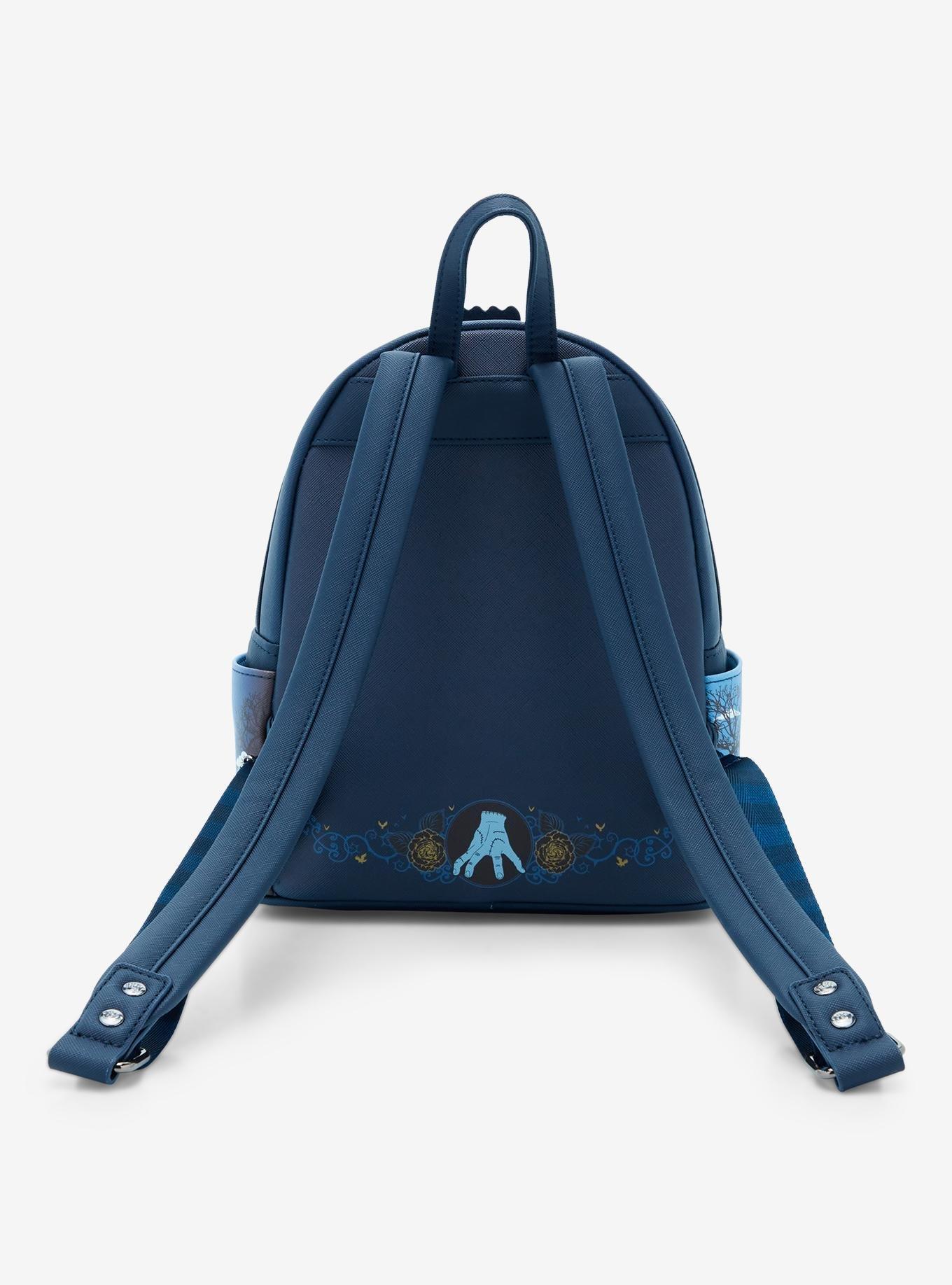 Loungefly Wednesday Nevermore Glow-In-The-Dark Mini Backpack, , alternate