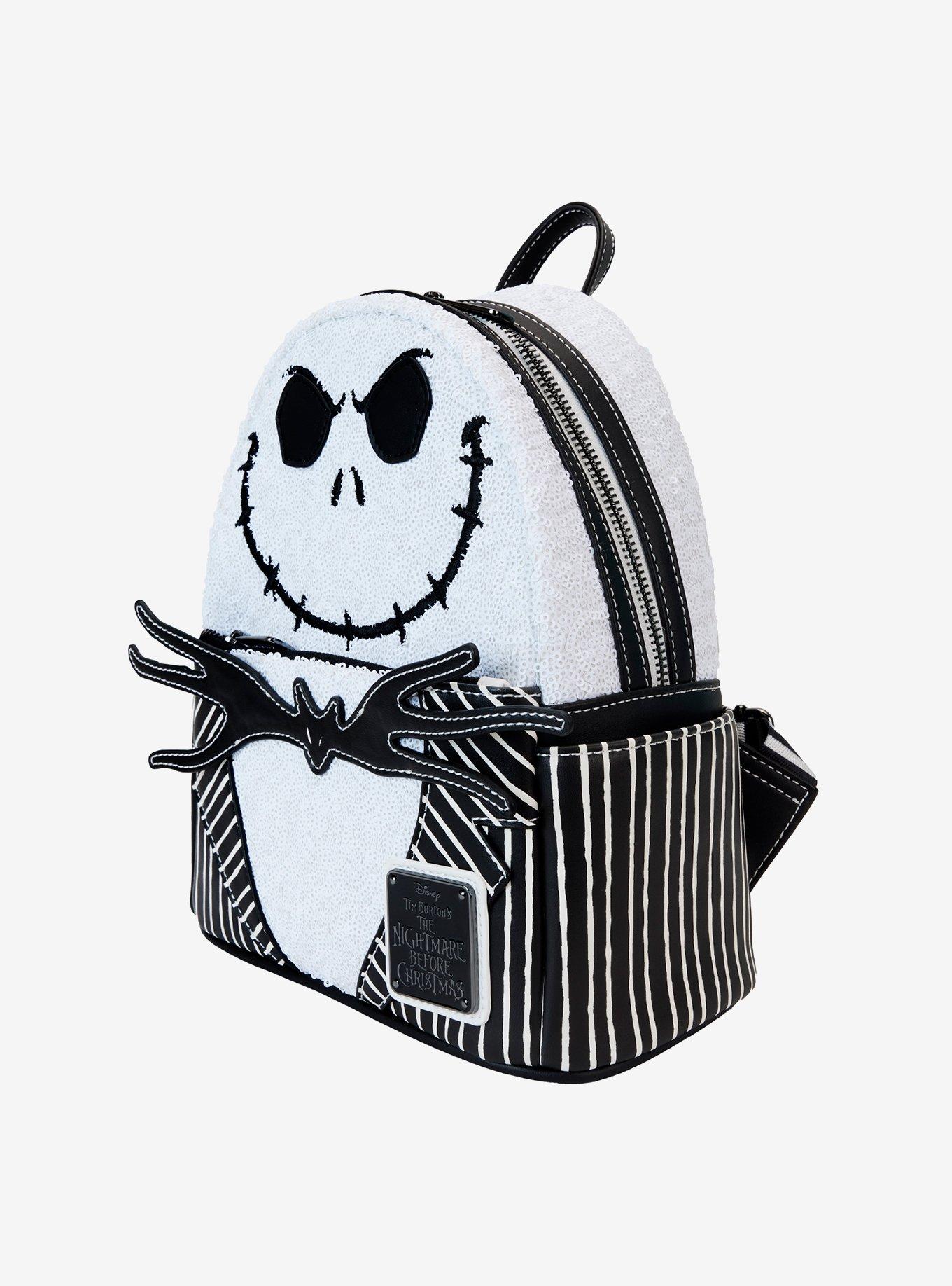 Loungefly The Nightmare Before Christmas Jack Skellington Sequin Mini Backpack, , alternate
