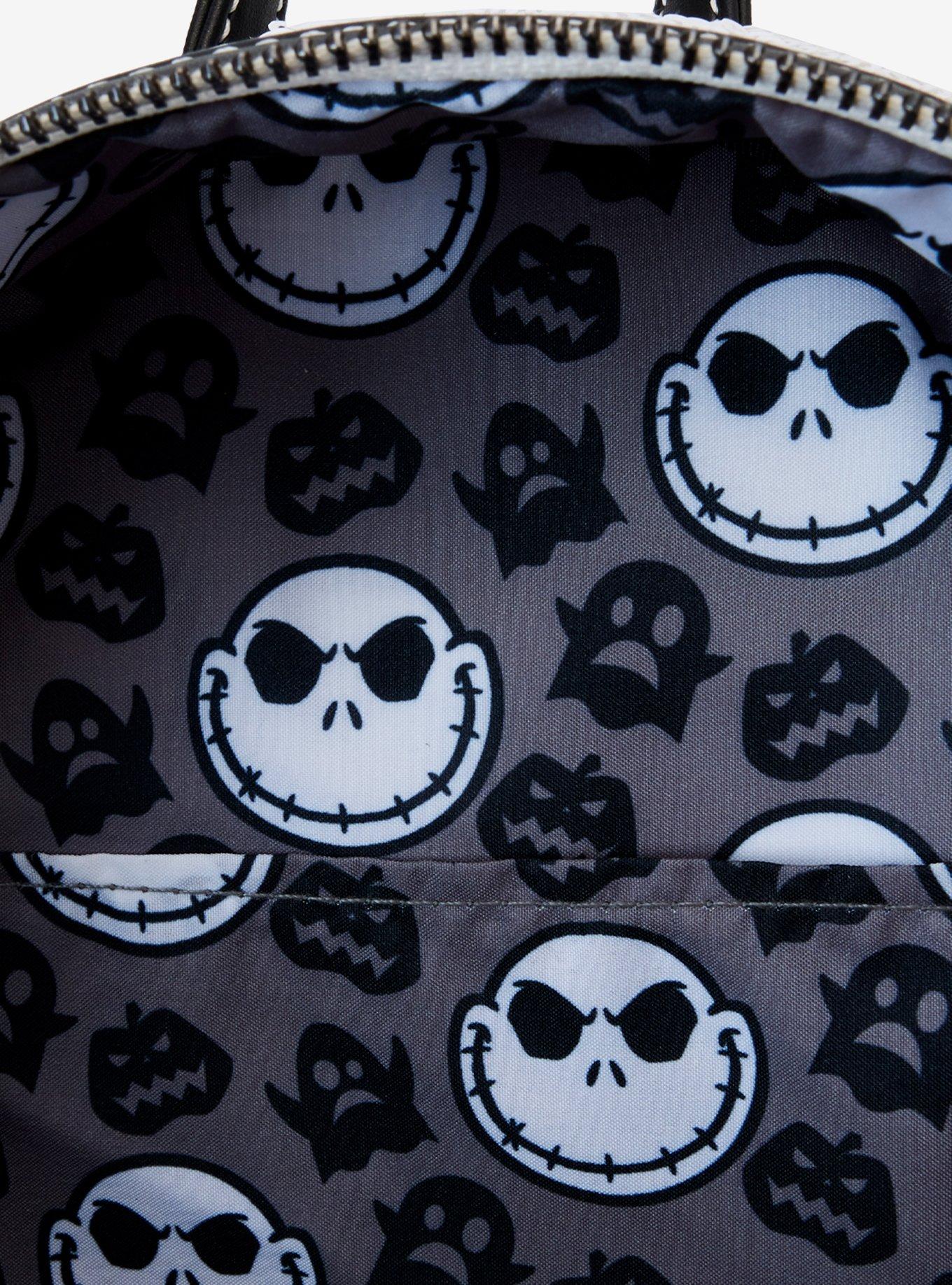 Loungefly The Nightmare Before Christmas Jack Skellington Sequin Mini Backpack, , alternate