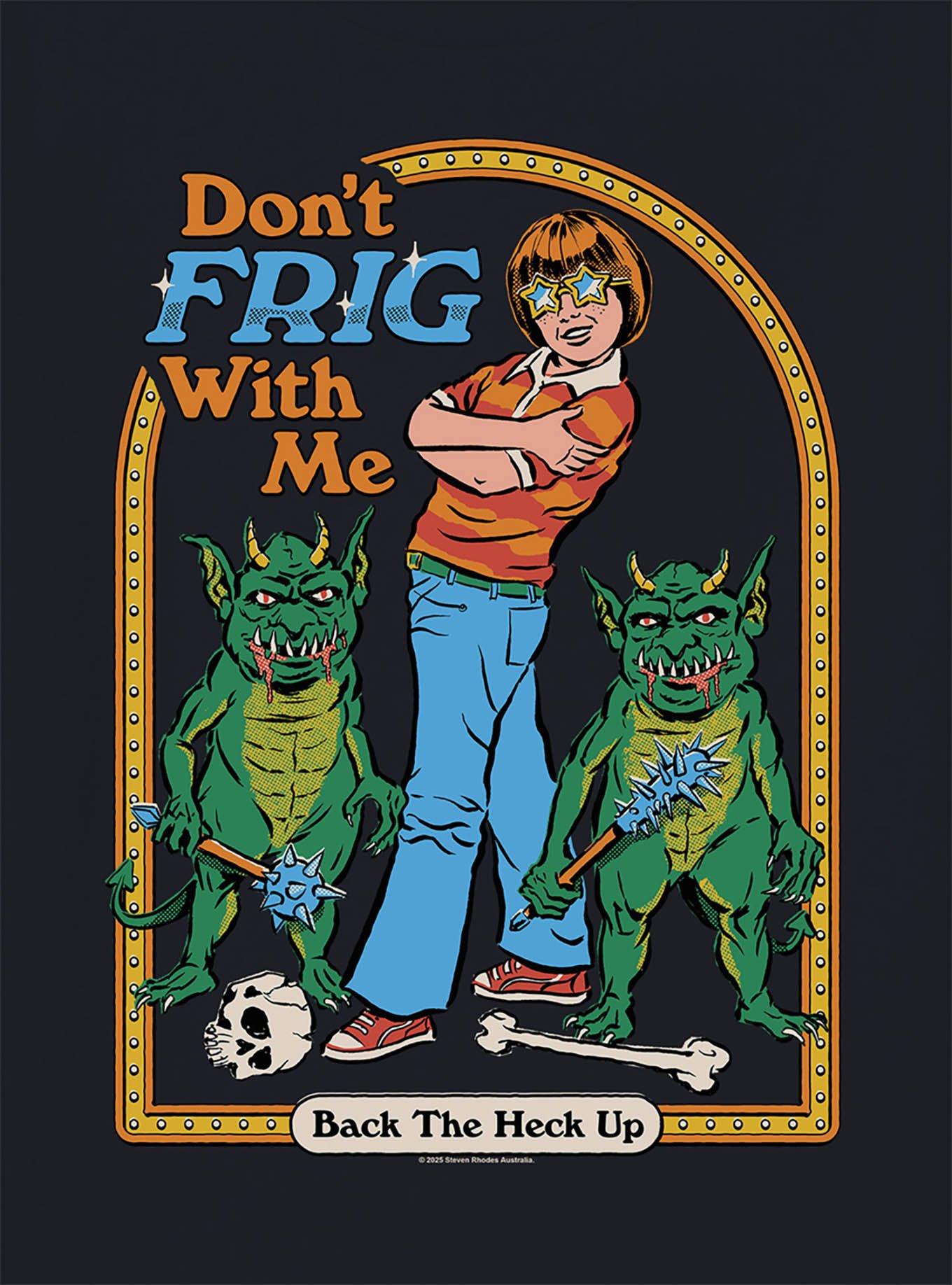 Steven Rhodes Don't Frig With Me Black T-Shirt, , hi-res