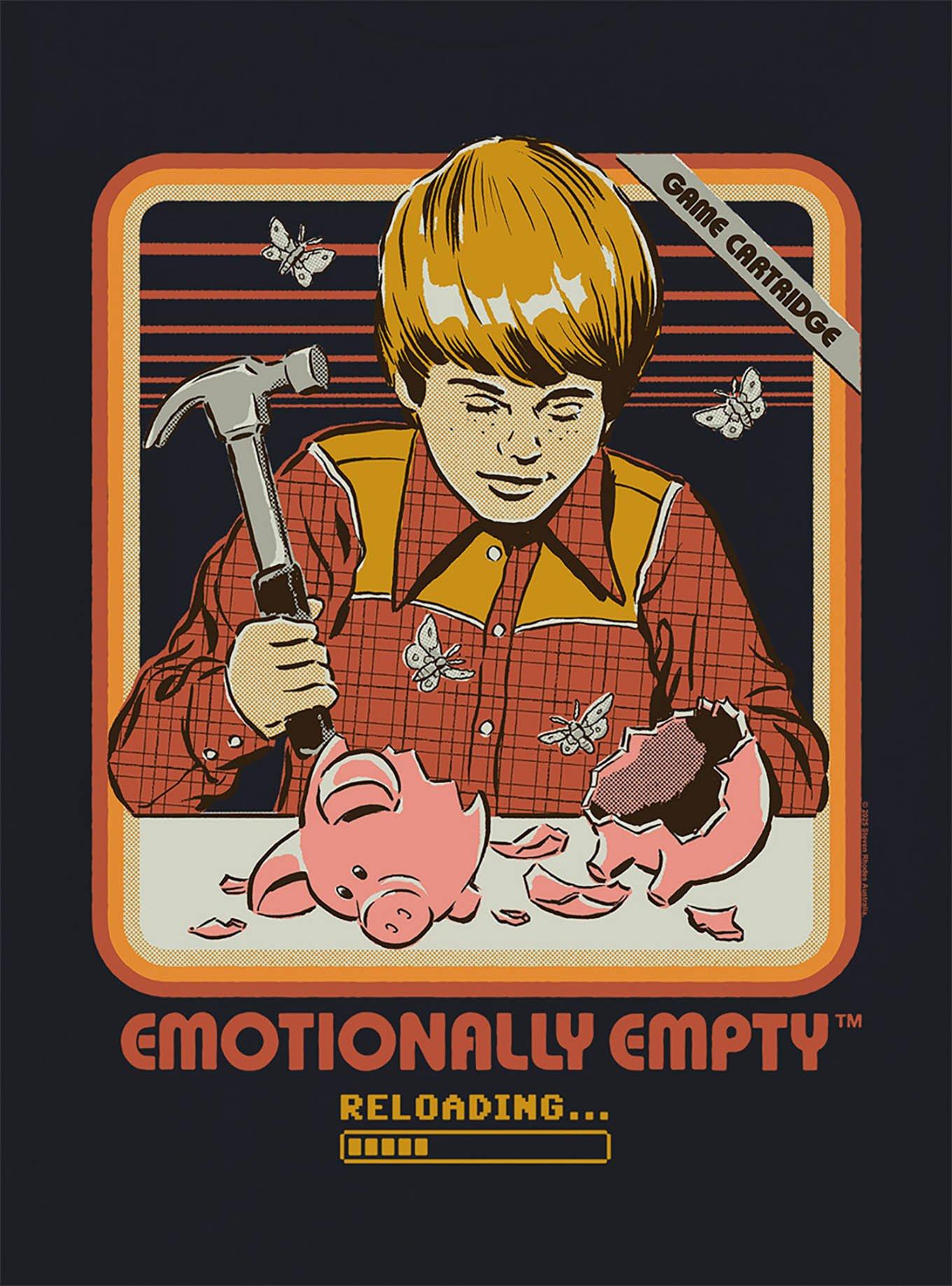 Steven Rhodes Emotionally Empty Black T-Shirt, , hi-res