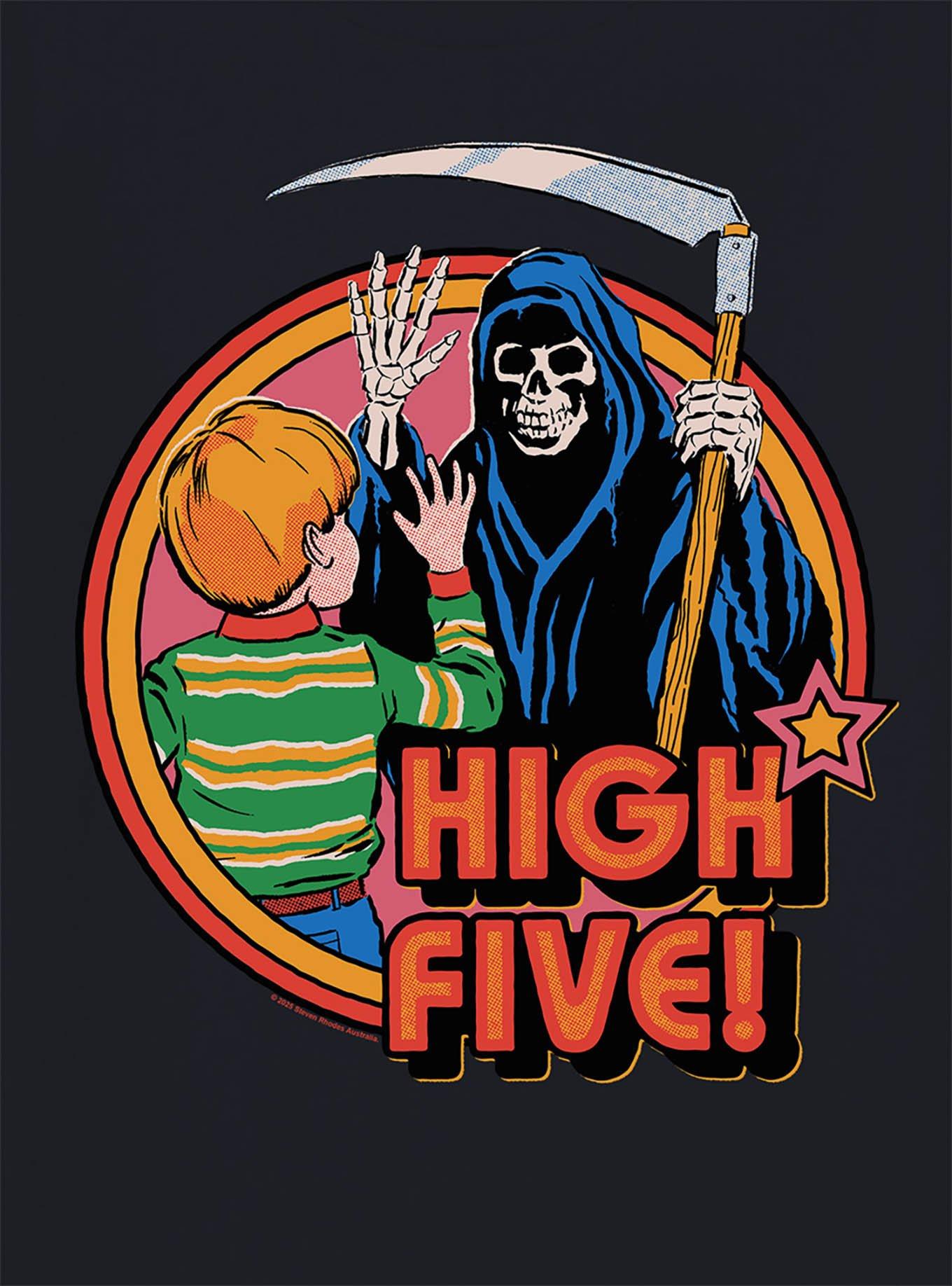 Steven Rhodes High Five Black T-Shirt, , hi-res