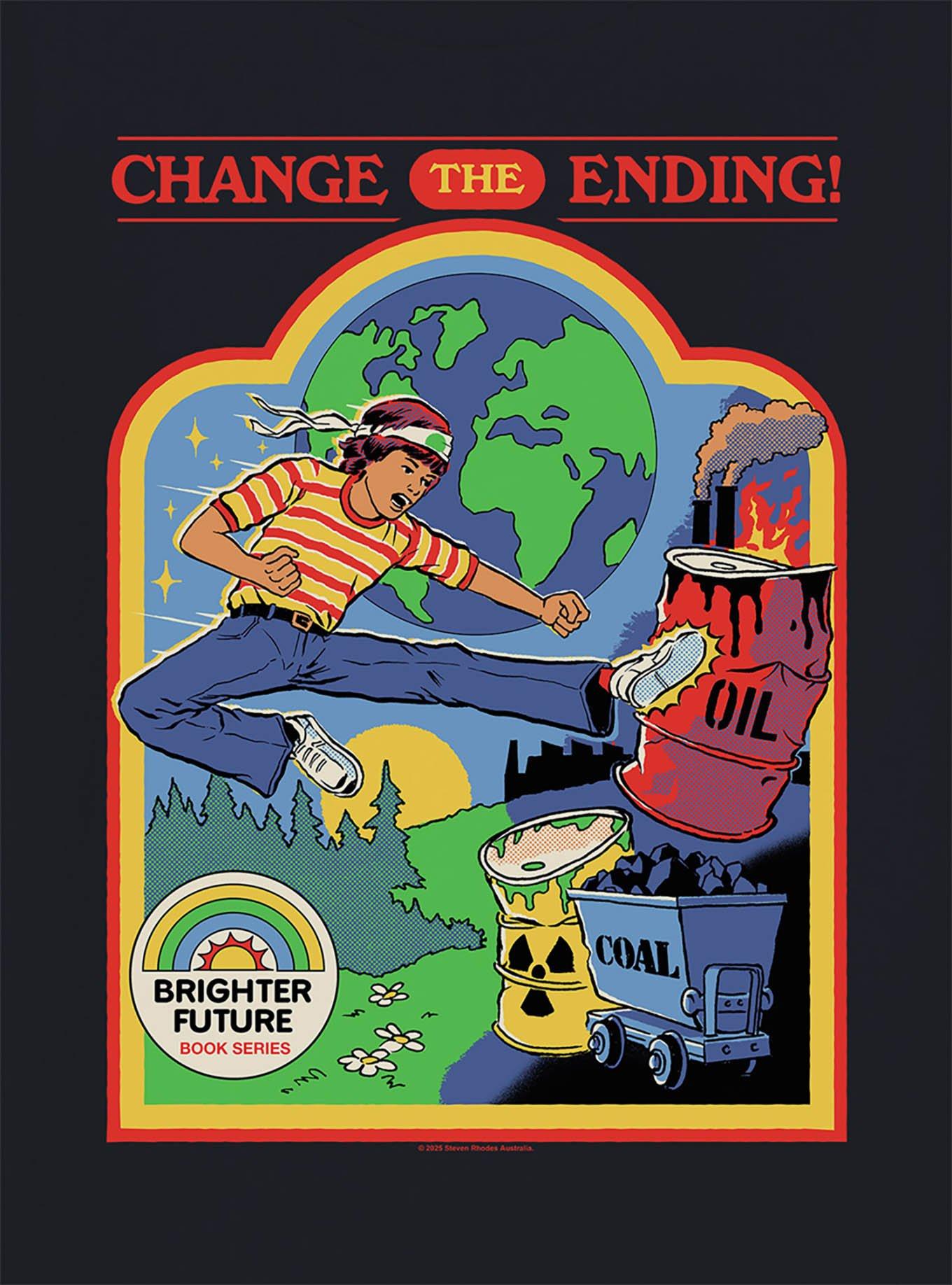 Steven Rhodes Change The Ending Black T-Shirt, , hi-res