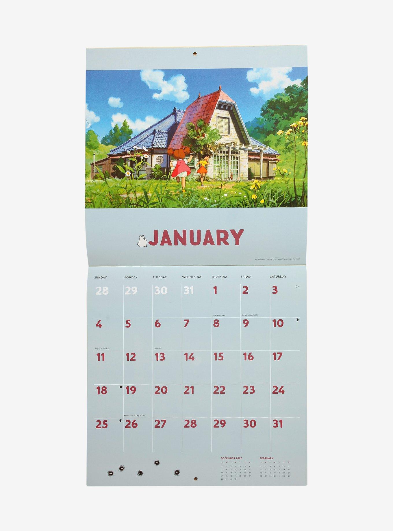 Studio Ghibli® My Neighbor Totoro September 2025 - December 2026 Calendar, , hi-res