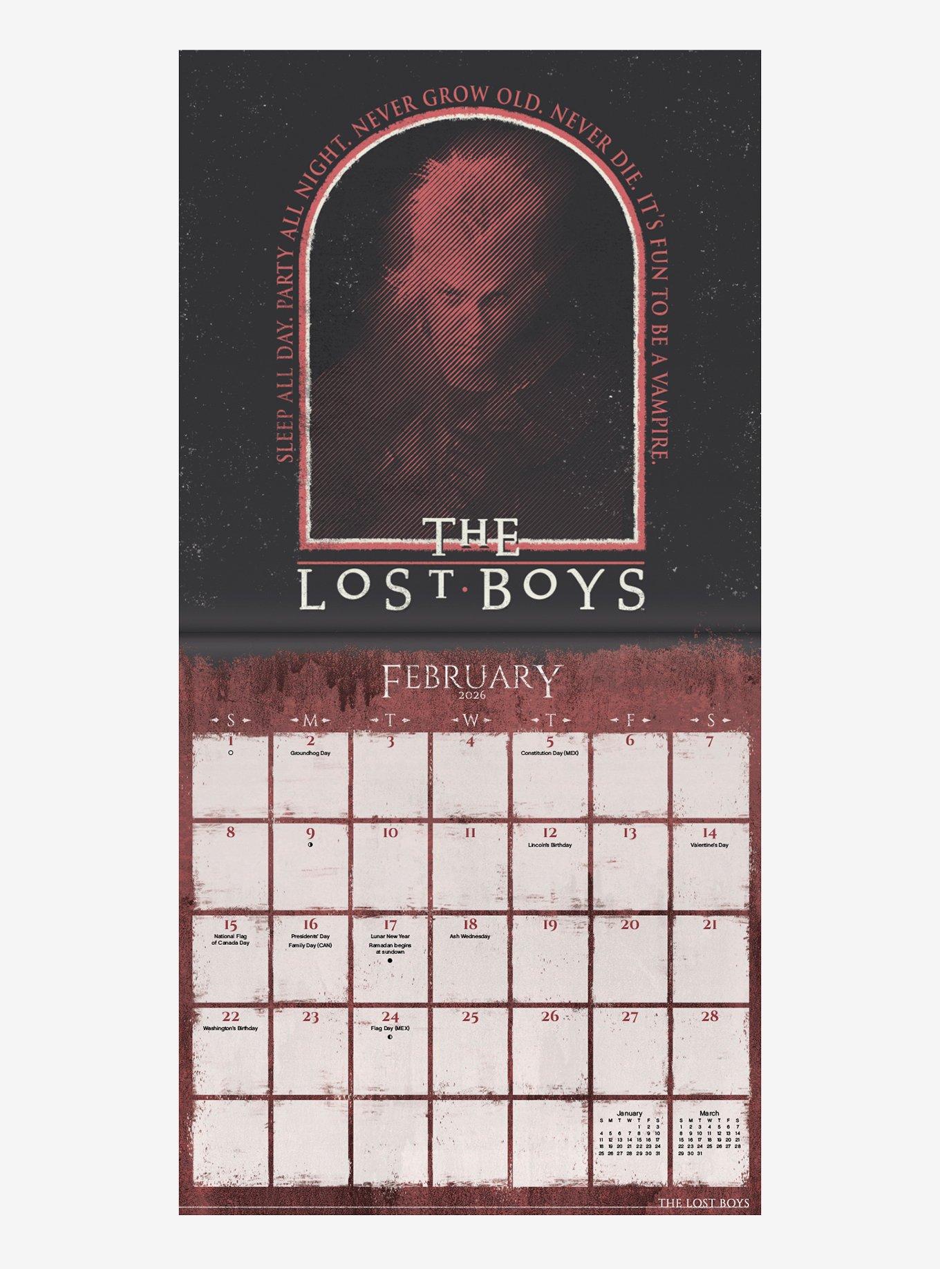 Horror Films September 2025 - December 2026 Mini Calendar, , alternate
