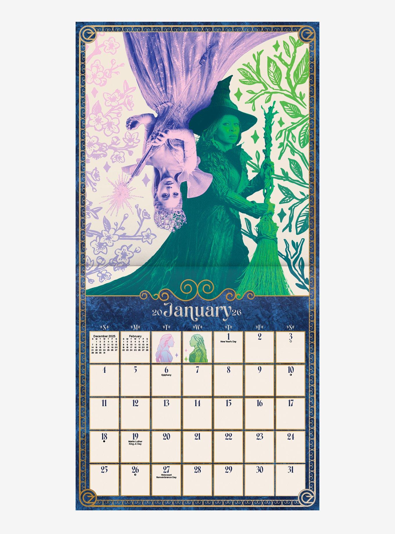 Wicked September 2025 - December 2026 Calendar, , hi-res