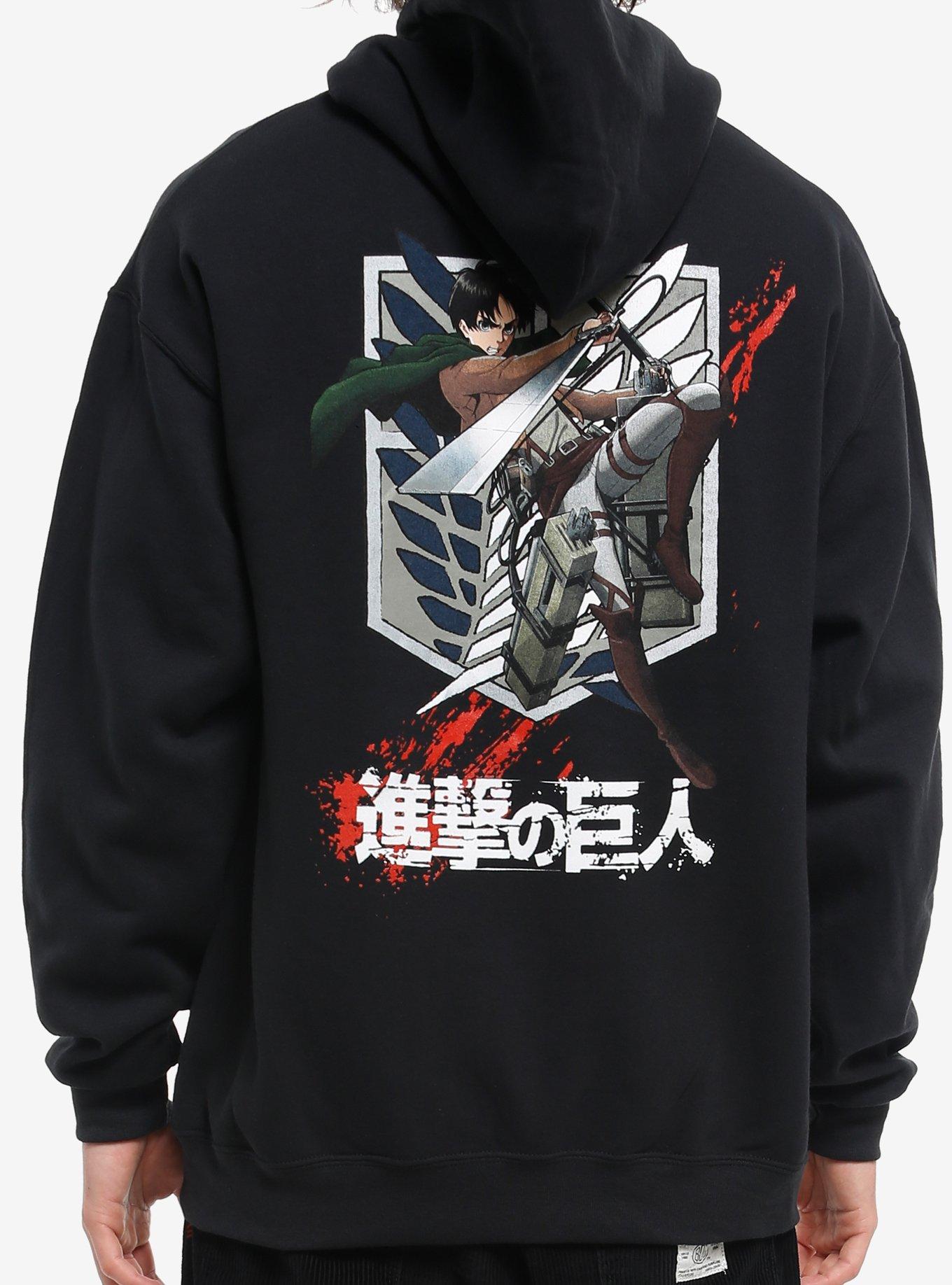 Attack On Titan Scout Regiment Eren Hoodie, , hi-res