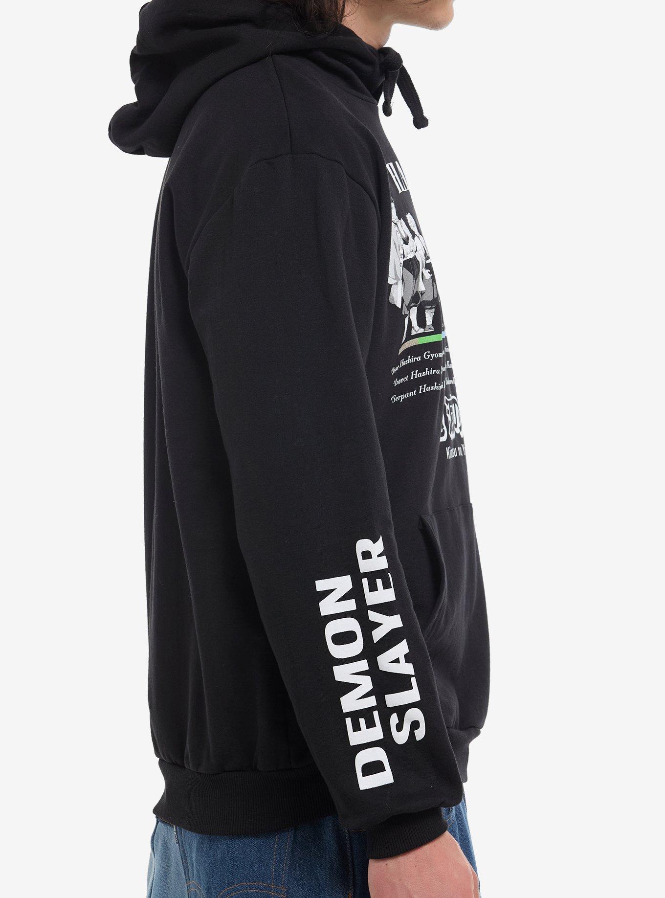 Demon Slayer: Kimetsu No Yaiba Hashira Titles Hoodie, BLACK, alternate