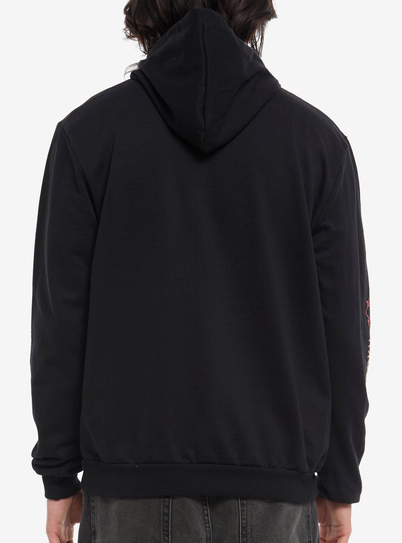 Demon Slayer: Kimetsu No Yaiba Kyojuro Rengoku Hoodie, BLACK, alternate