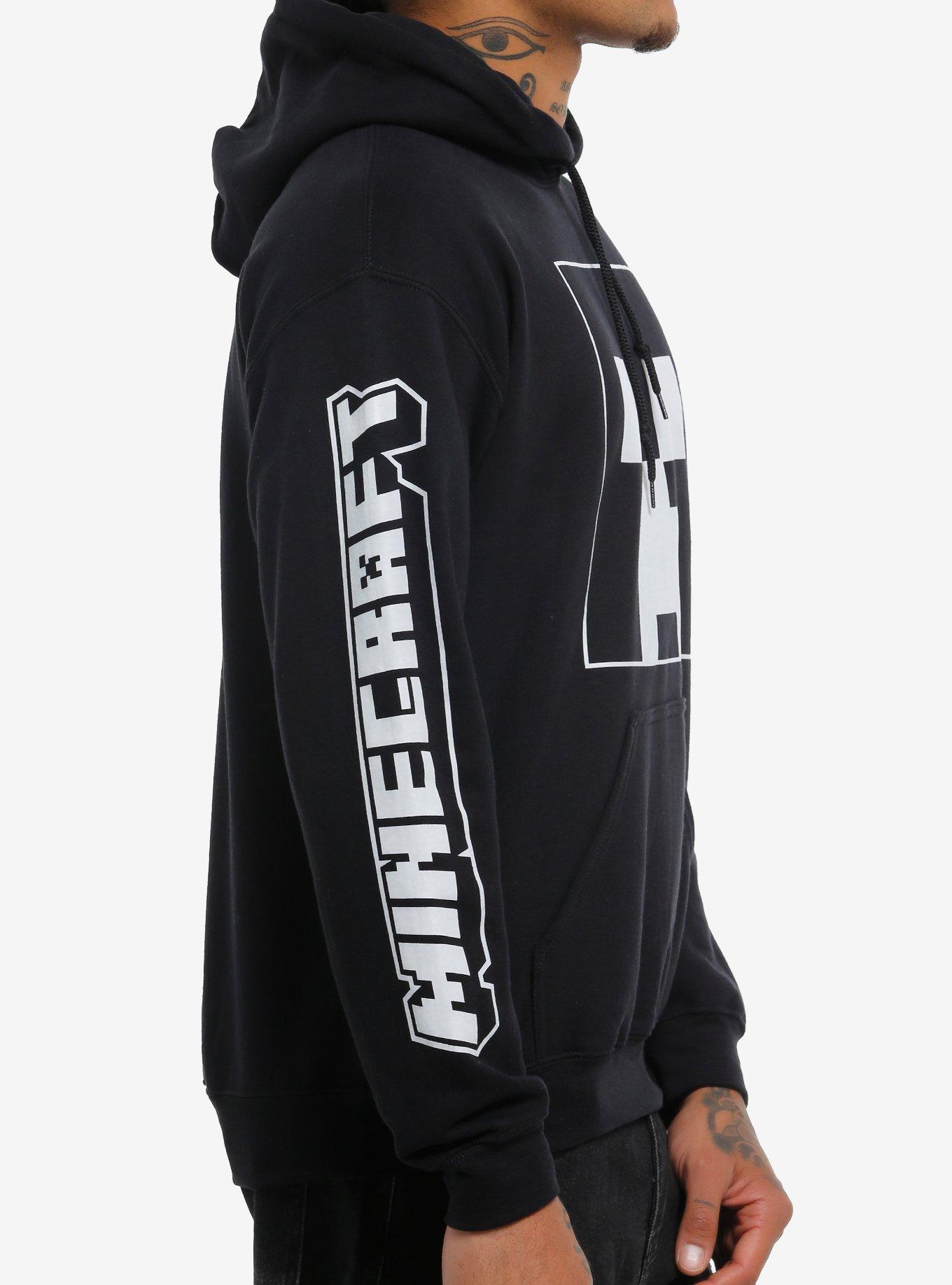Minecraft Creeper Hoodie, BLACK, alternate