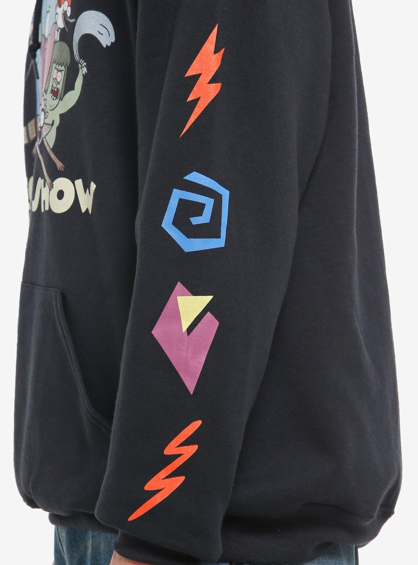 Regular Show Characters Hoodie, BLACK, alternate
