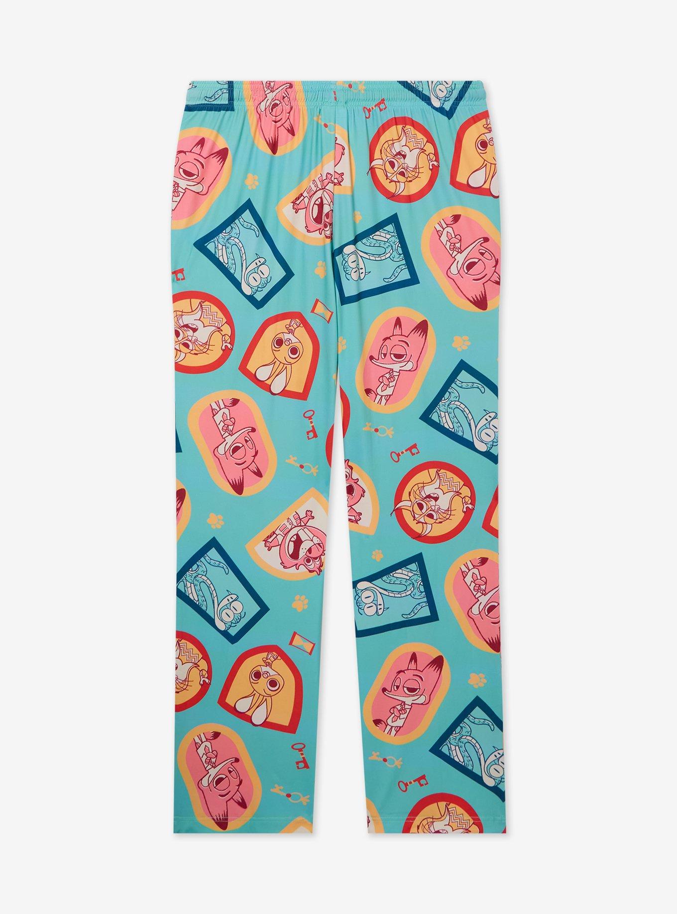 Disney Pixar Zootopia 2 Badges Allover Print Sleep Pants, , hi-res