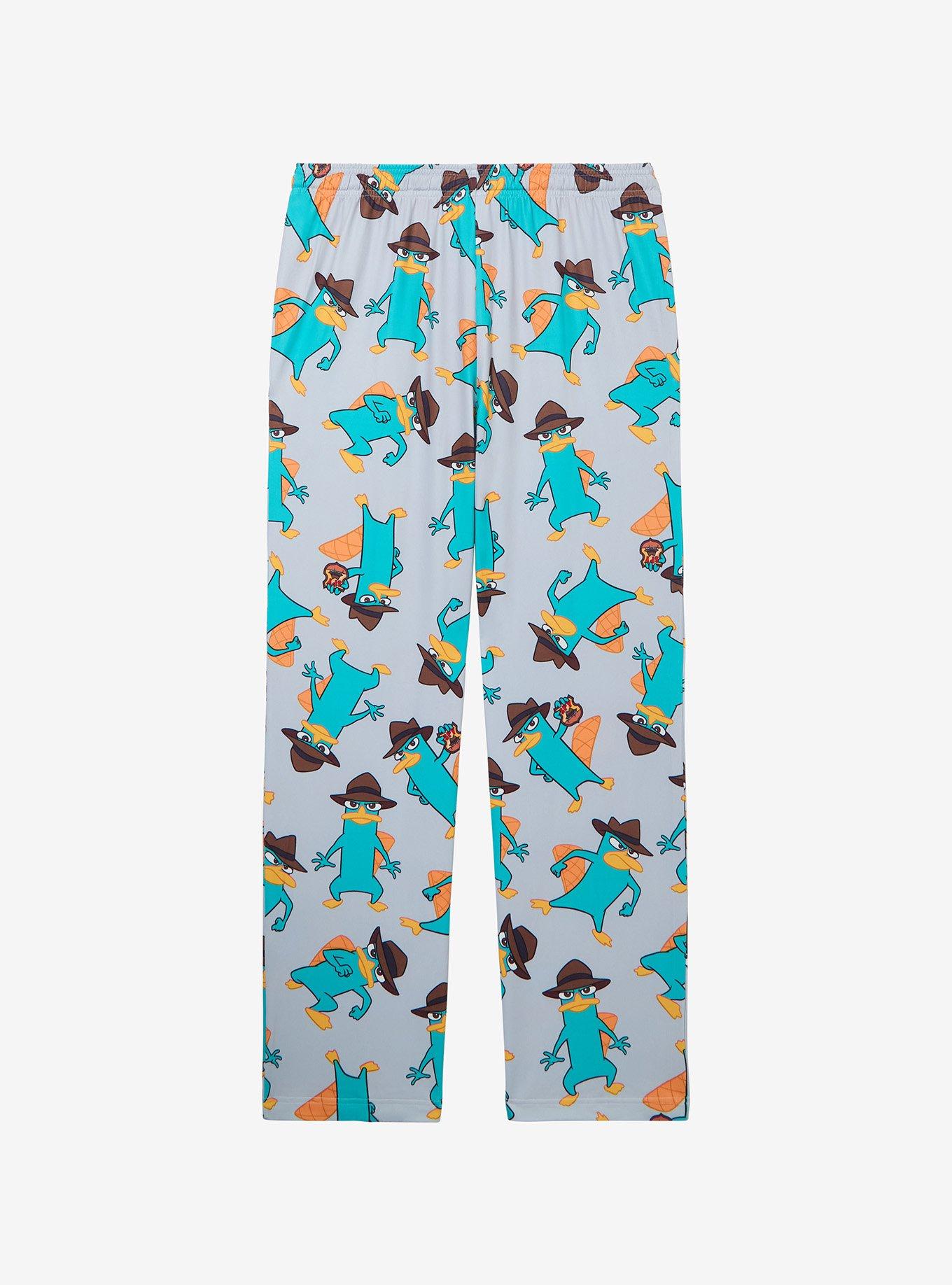 Disney Phineas and Ferb Perry the Platypus Allover Print Sleep Pants, , hi-res