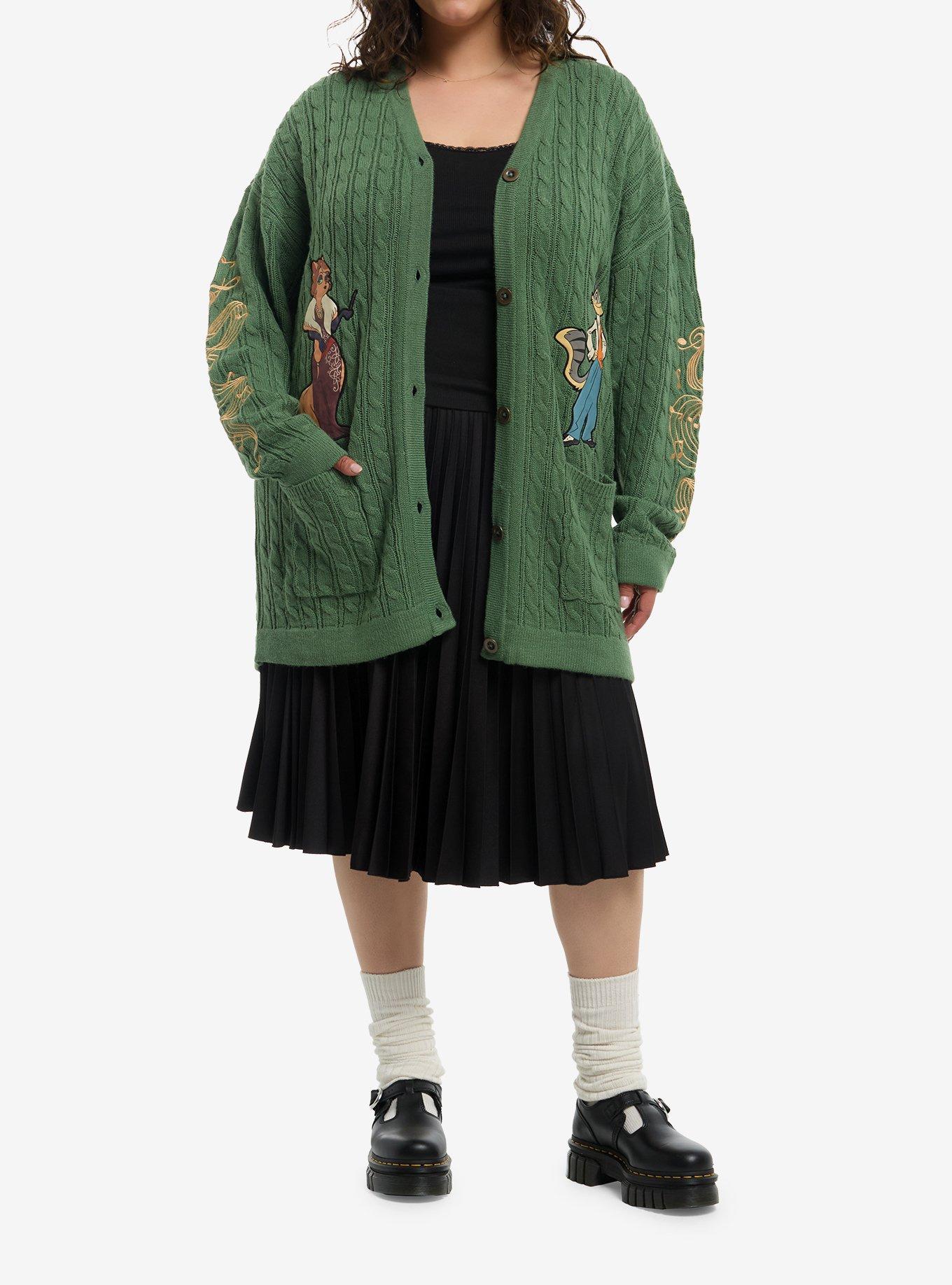 Lackadaisy Characters Girls Cardigan Plus Size, MULTI, alternate