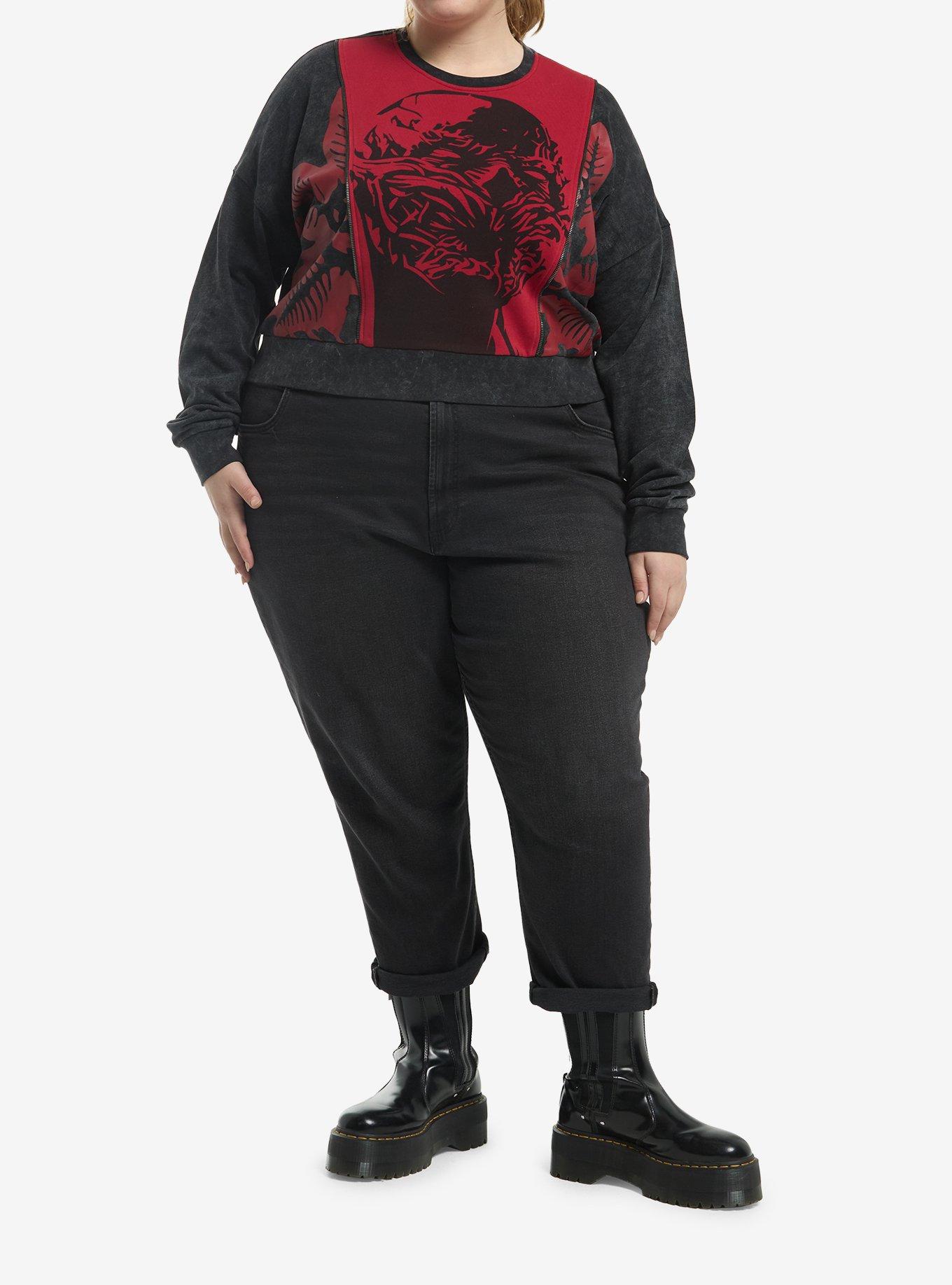 Stranger Things Vecna Zipper Split Girls Sweatshirt Plus Size, , hi-res