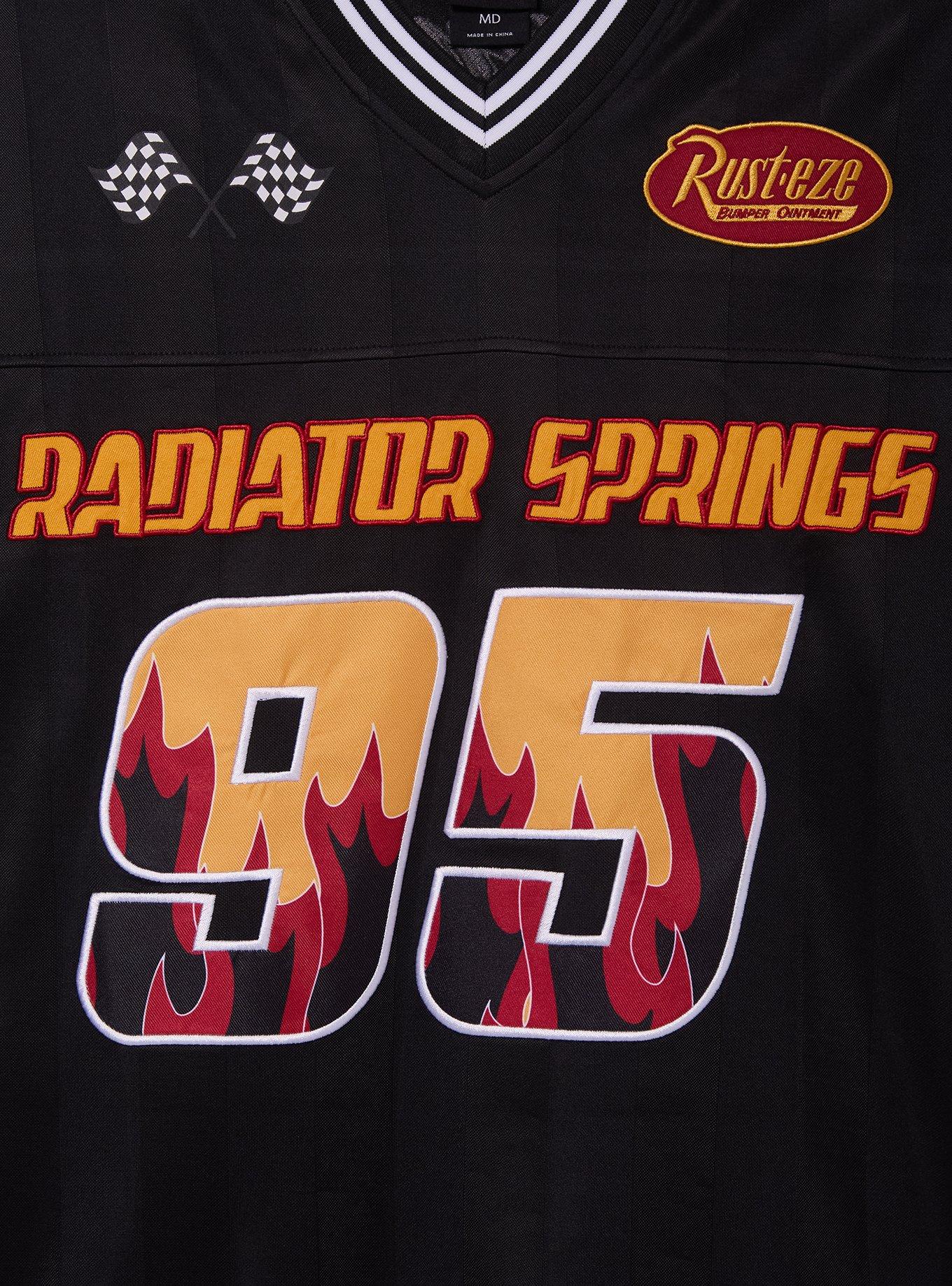 Disney Pixar Cars Lightning McQueen Football Jersey - BoxLunch Exclusive, BLACK, alternate