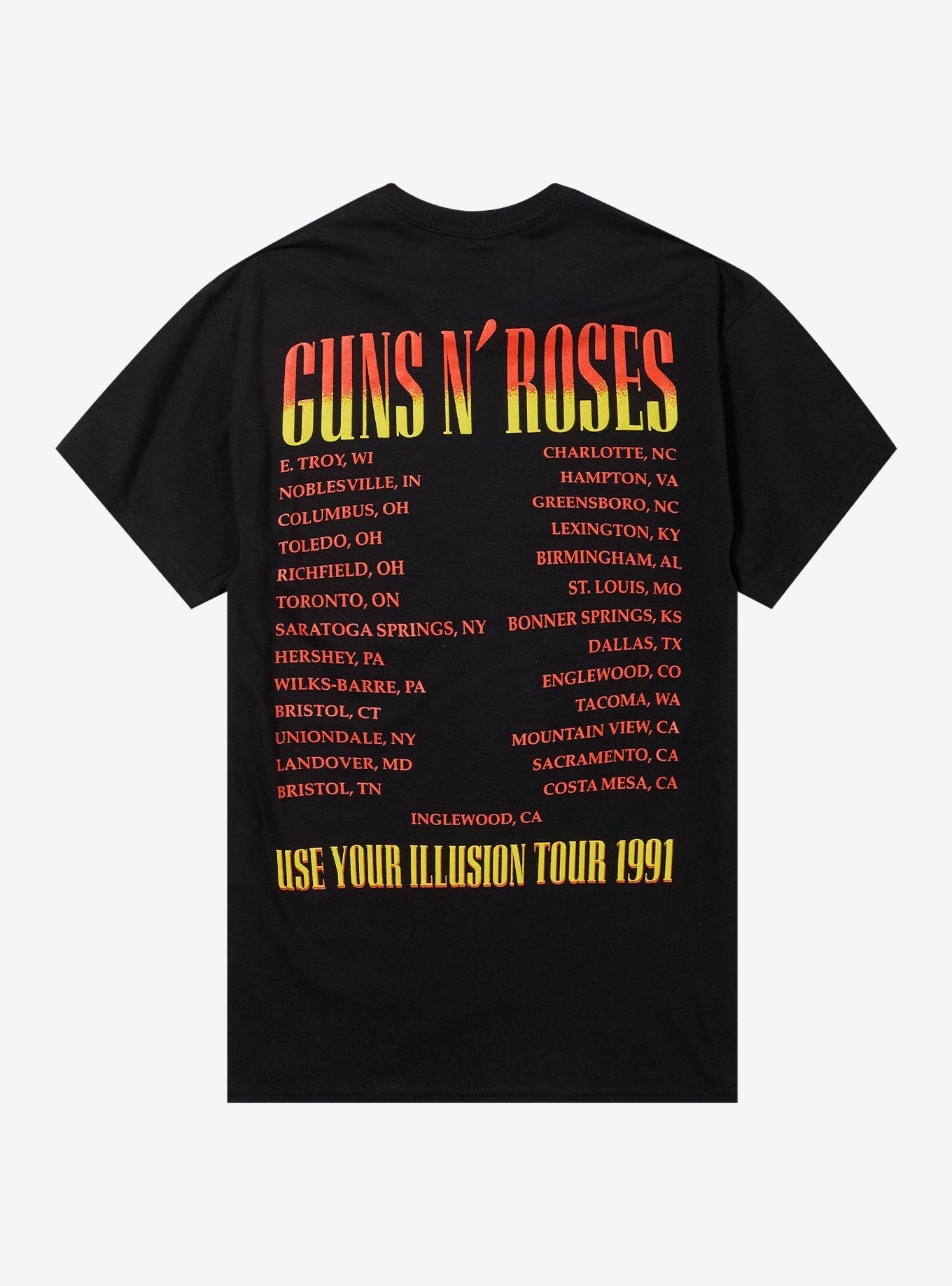 Guns N' Roses Use Your Illusion I 1991 Tour T-Shirt, , hi-res