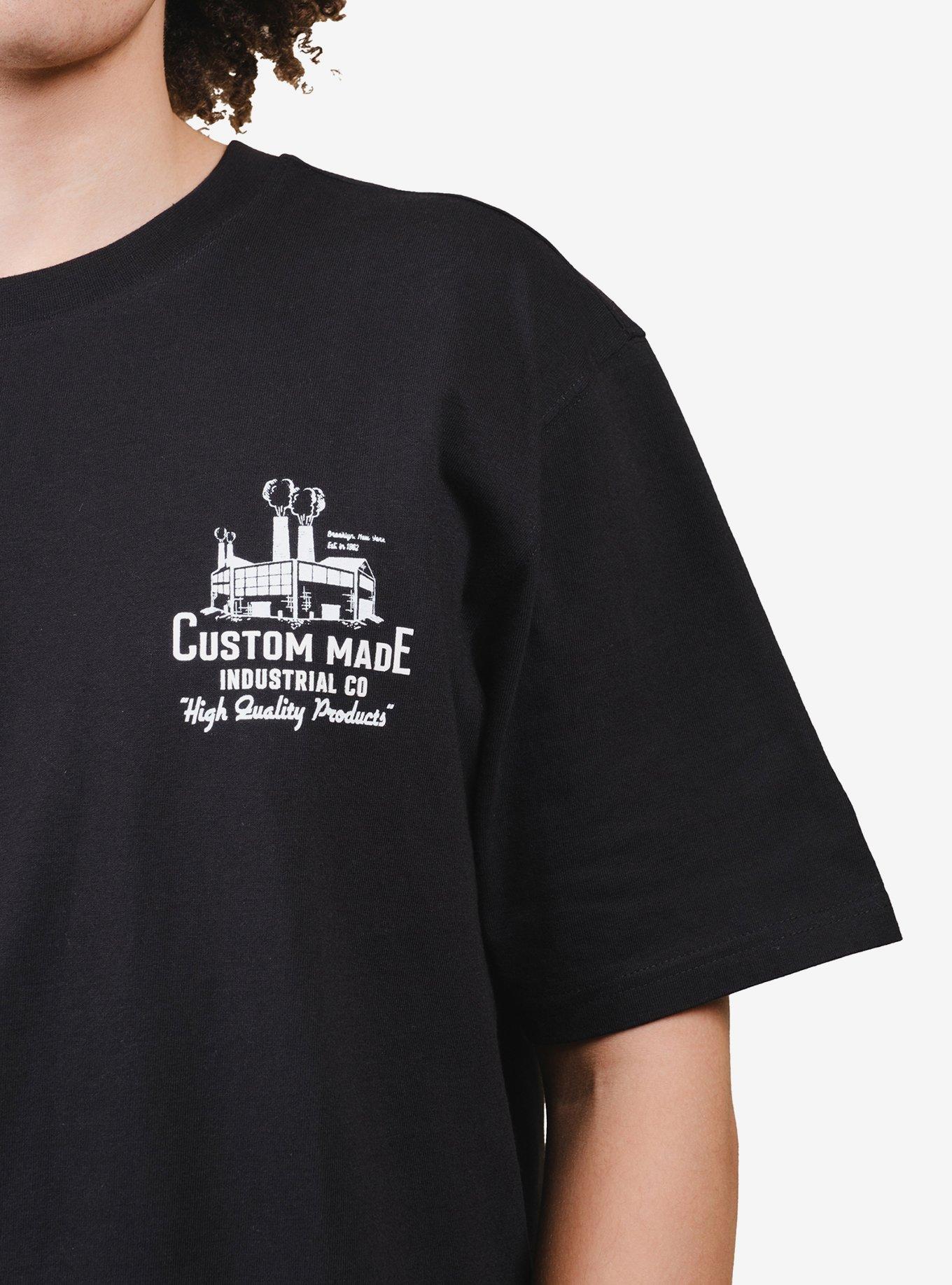 Premium Heavy Weight Industrial Tee Black, BLACK, alternate