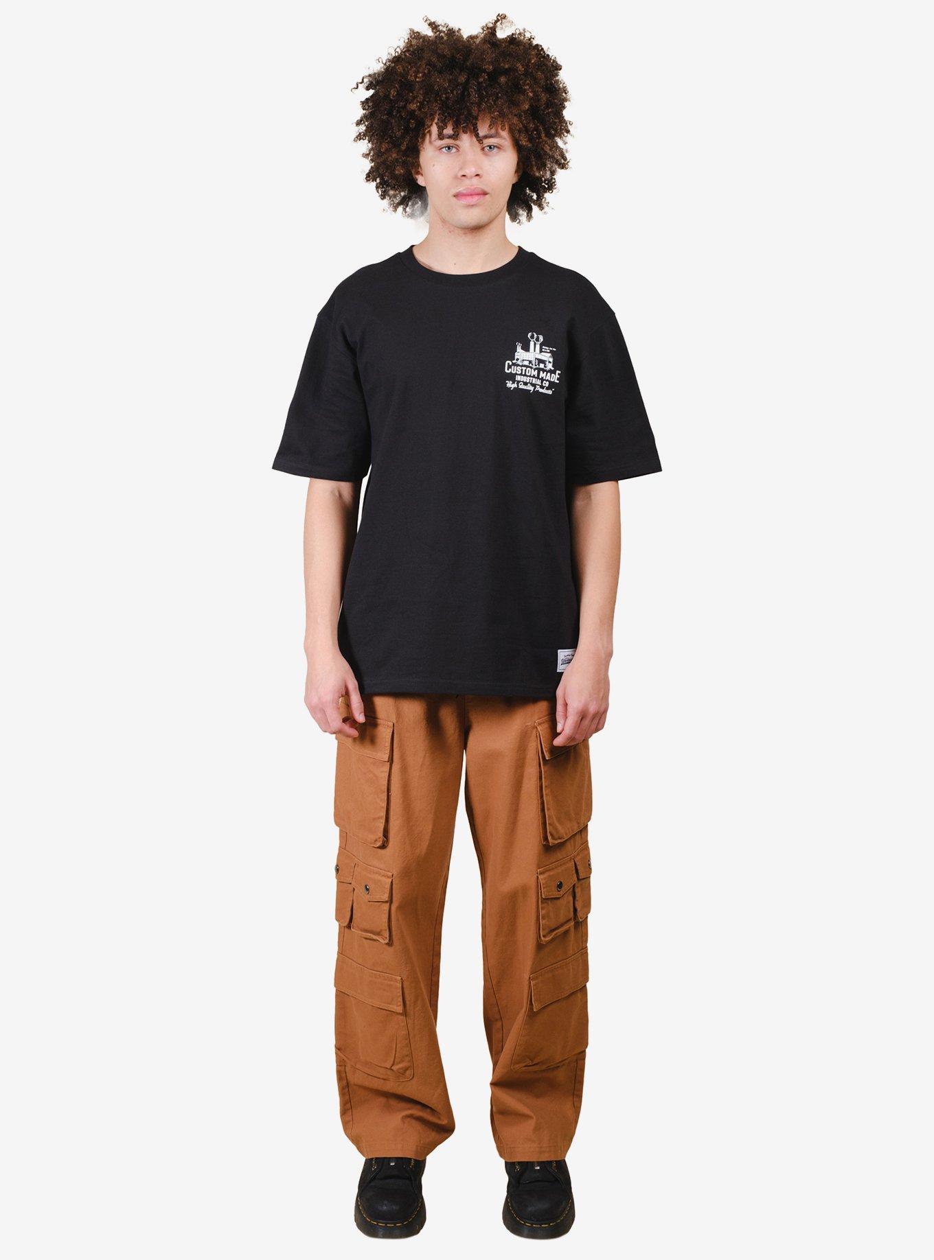 Premium Heavy Weight Industrial Tee Black, BLACK, alternate