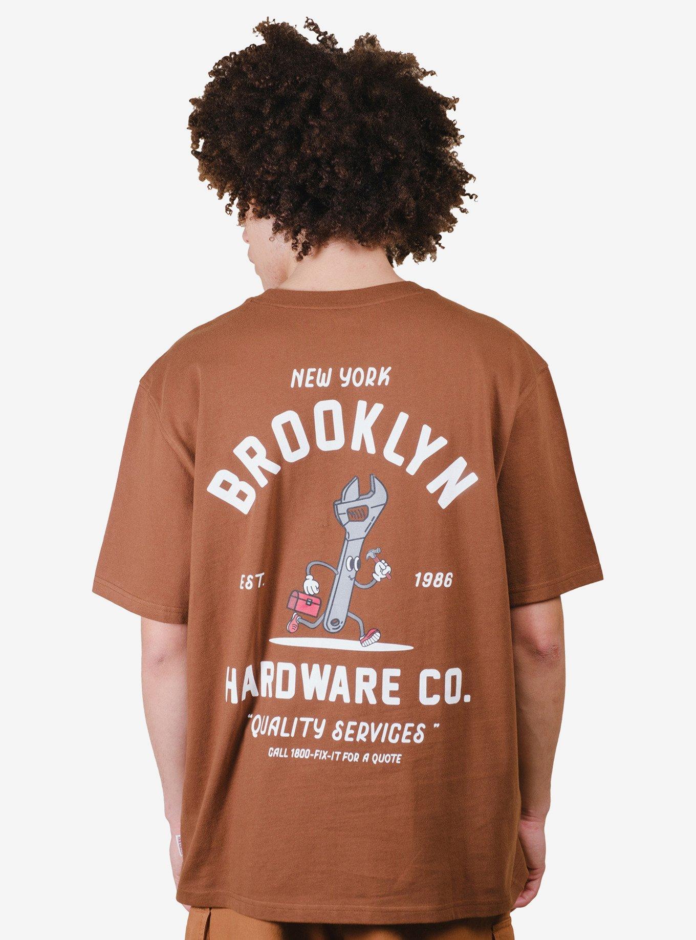 Premium Heavy Weight Hardware Co Tee Brown, , hi-res