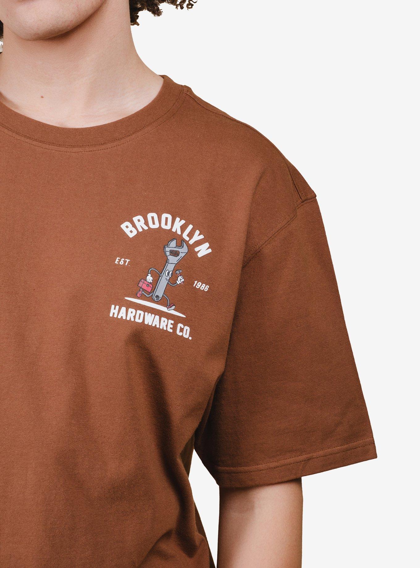 Premium Heavy Weight Hardware Co Tee Brown, BROWN, alternate