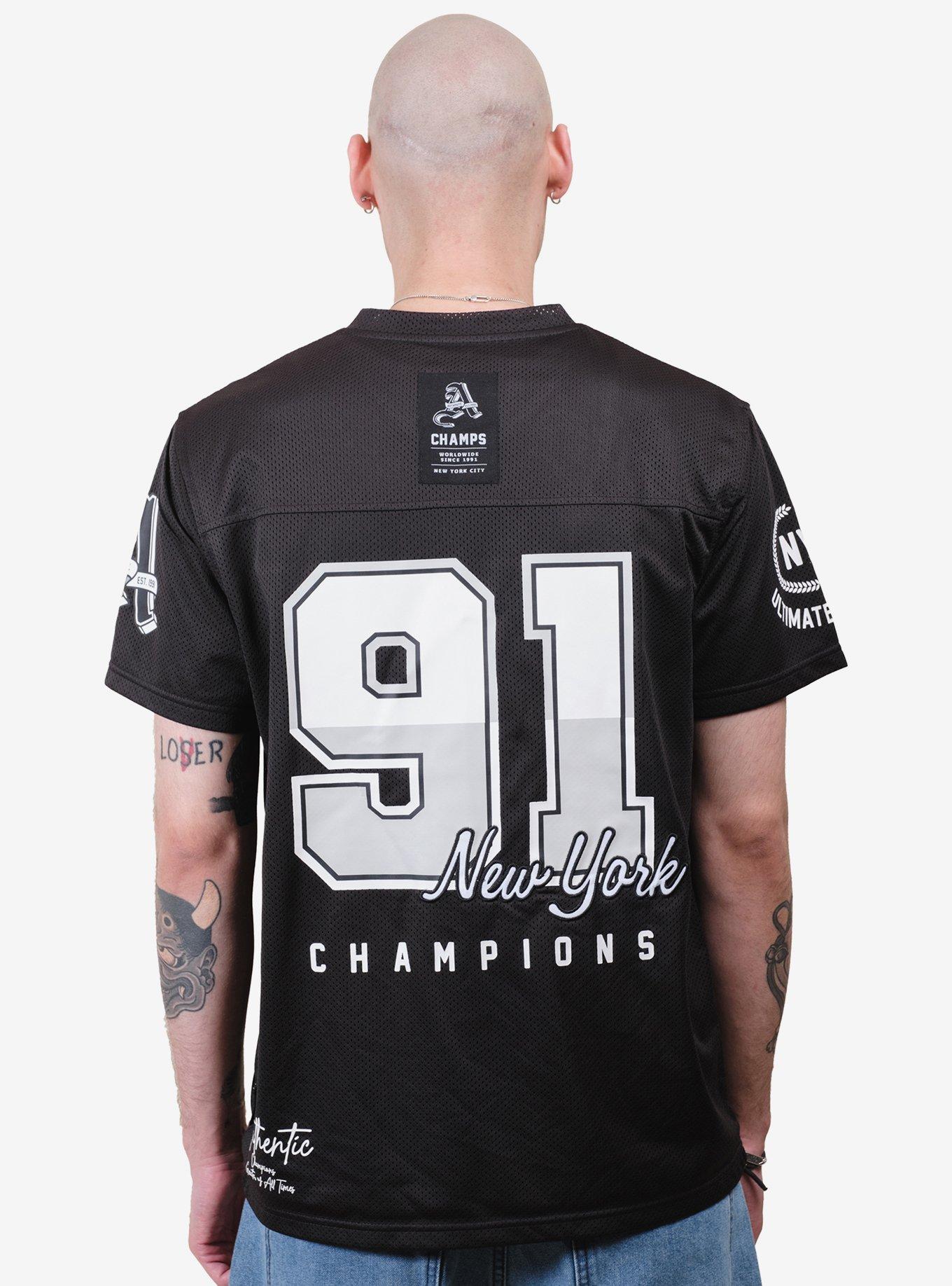 NY Mesh Football Jersey Black, , hi-res