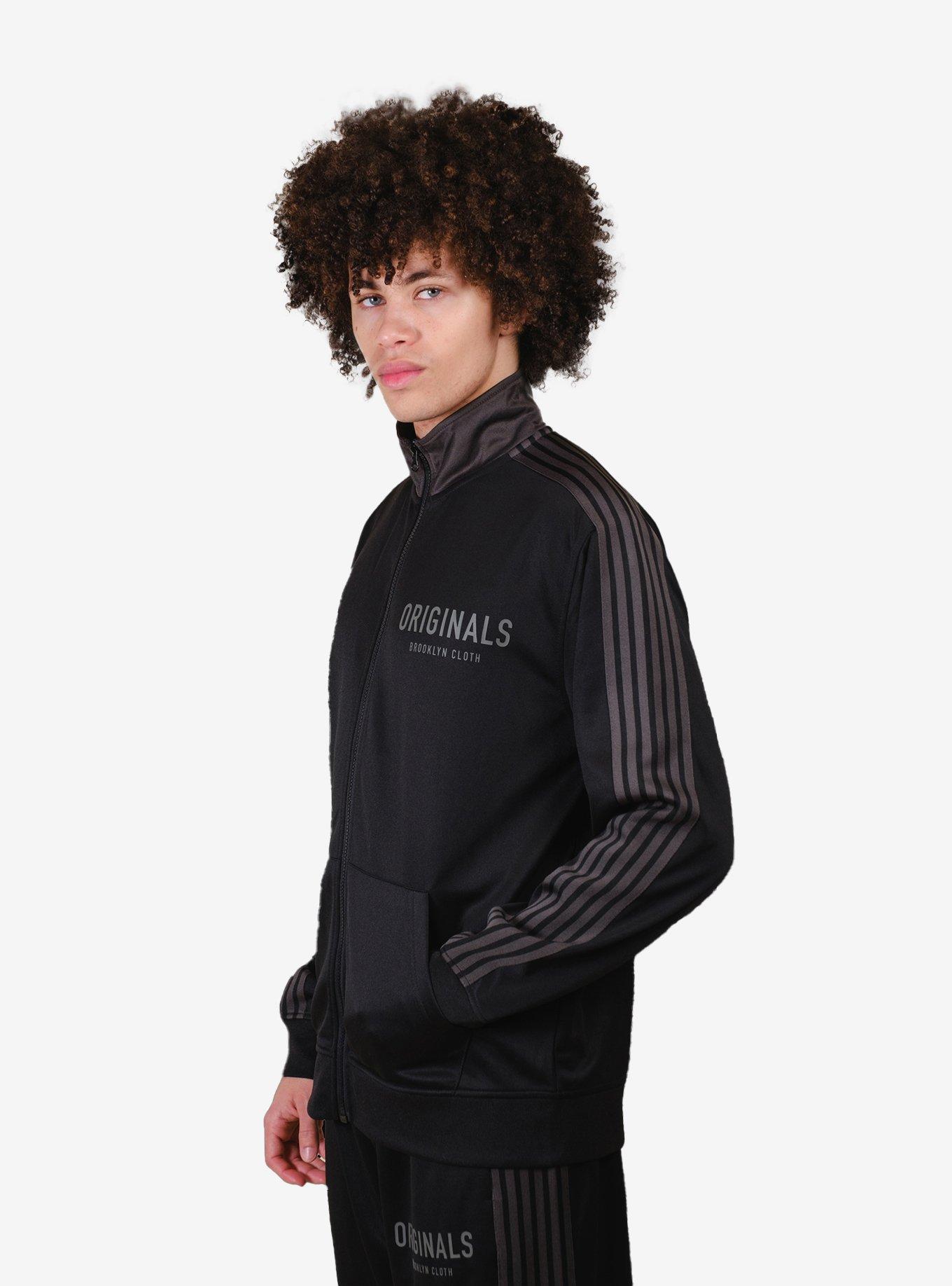 Originals Pique Track Jacket Black, BLACK, alternate
