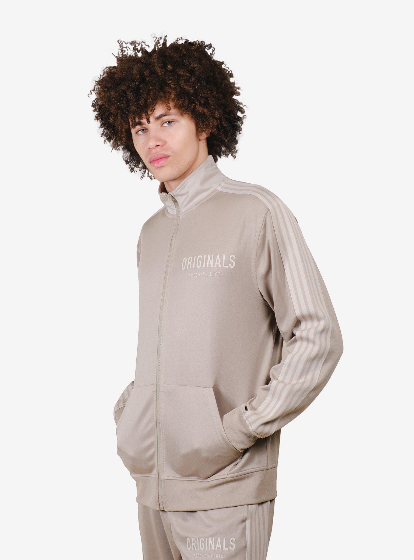 Originals Pique Track Jacket, BEIGE, alternate