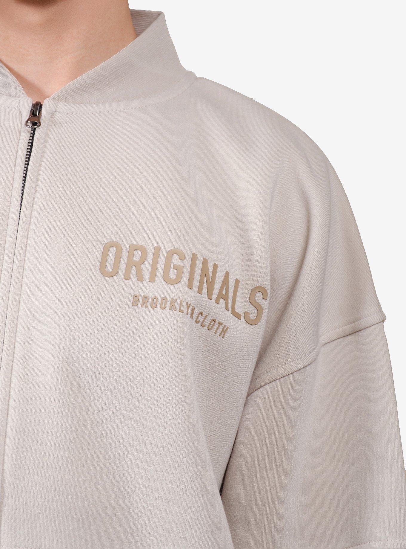 Originals Fleece Bomber White, BRIGHT WHITE, alternate