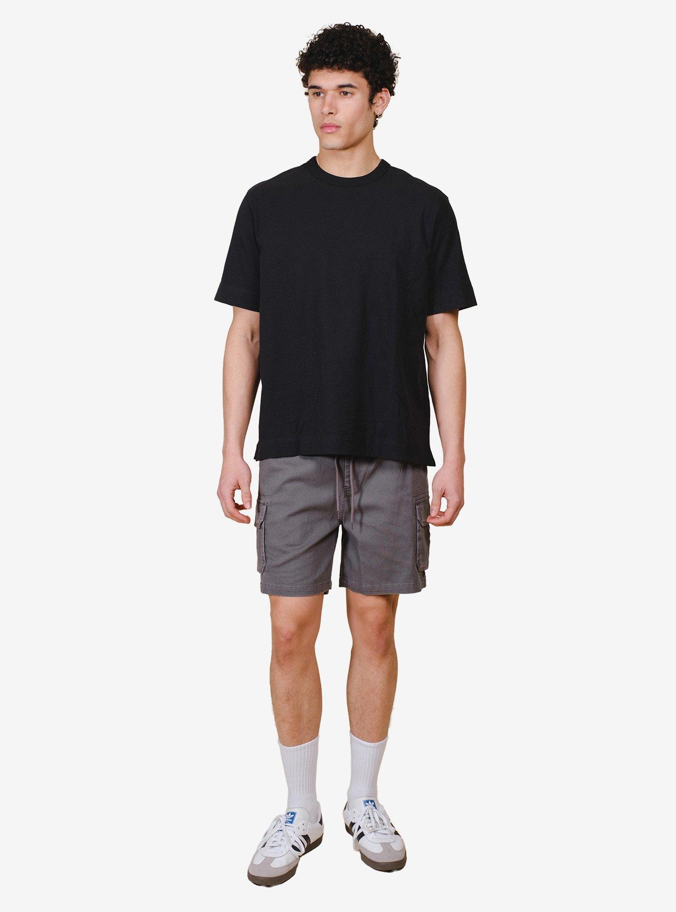 Washed Twill Cargo Short Gray, GREY, alternate