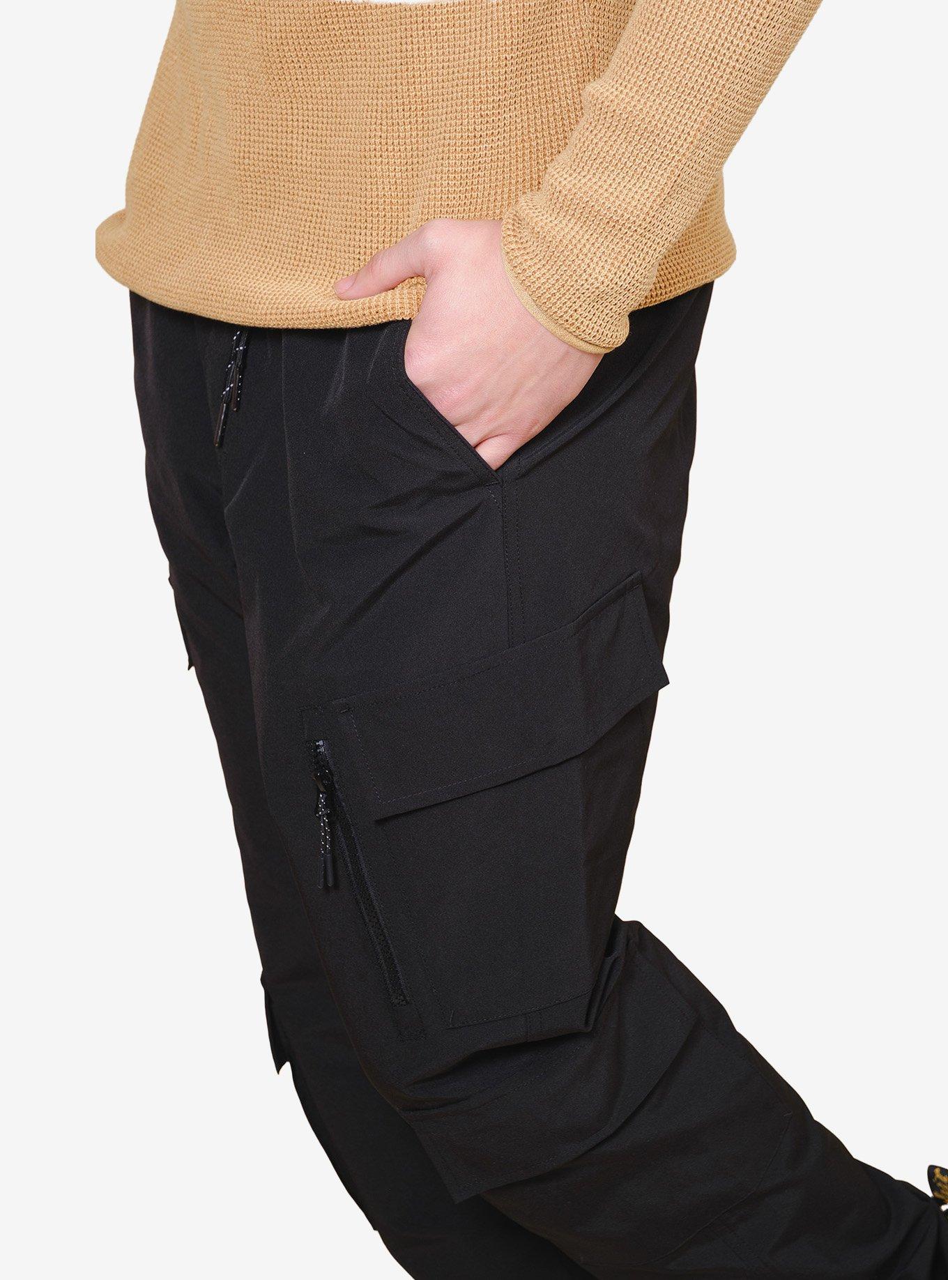 Diagonal Multi Caro Pocket Jogger Black, BLACK, alternate