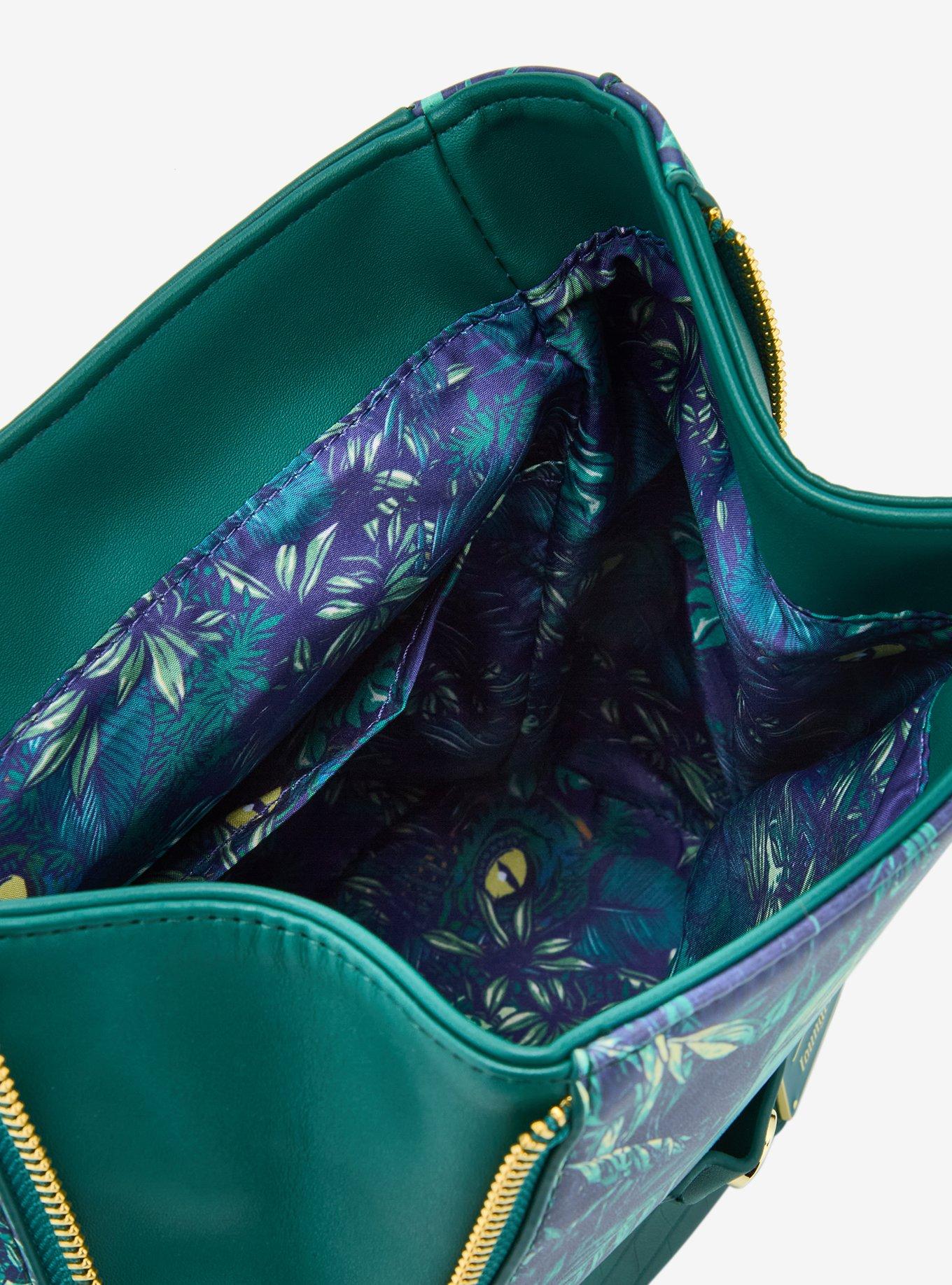 Loungefly Jurassic World Velociraptor Palms Glow-In-The-Dark Mini Backpack, , alternate