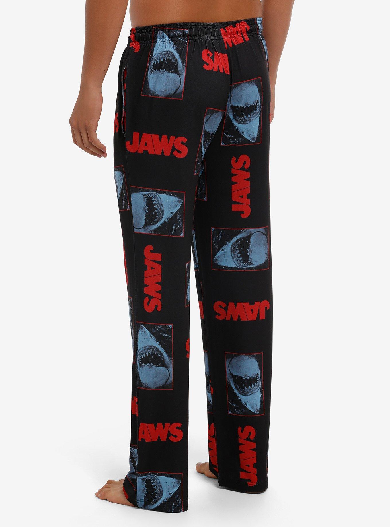 Jaws Shark Logo Pajama Pants, , hi-res